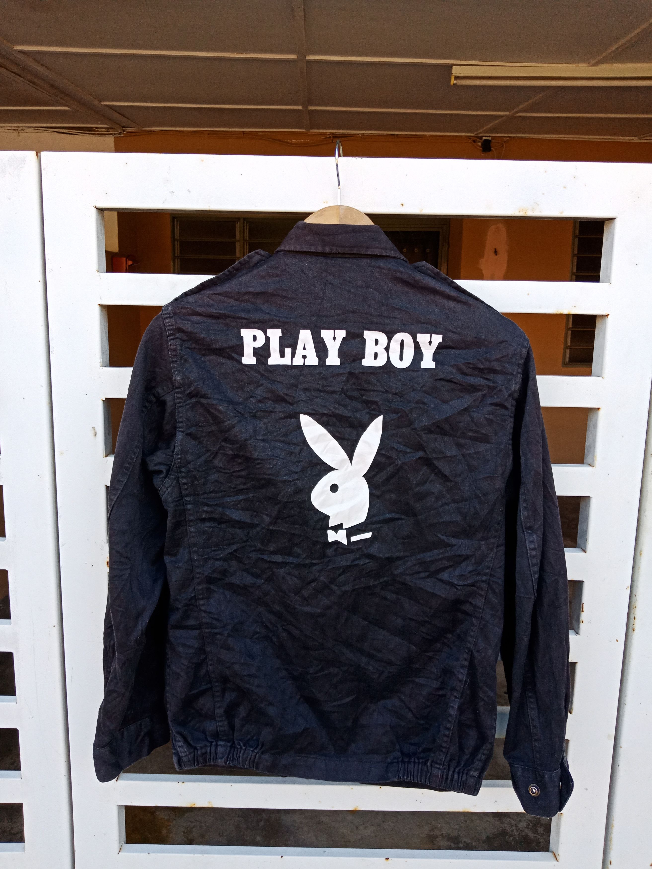 Playboy Playboy Spellout Big Logo Army Military Jacket Size US S / EU 44-46 / 1 - 1 Thumbnail
