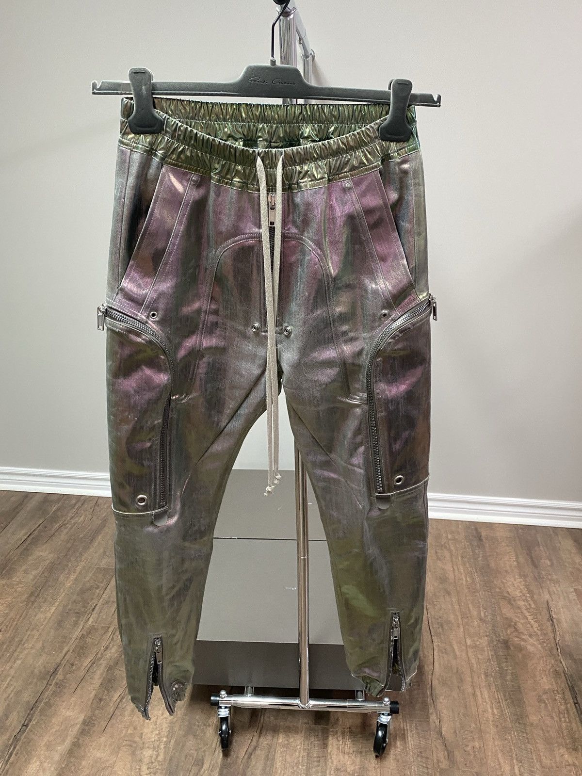 Rick Owens Rick Owens SS20 TECUATL Irisdescent bauhaus joggers | Grailed