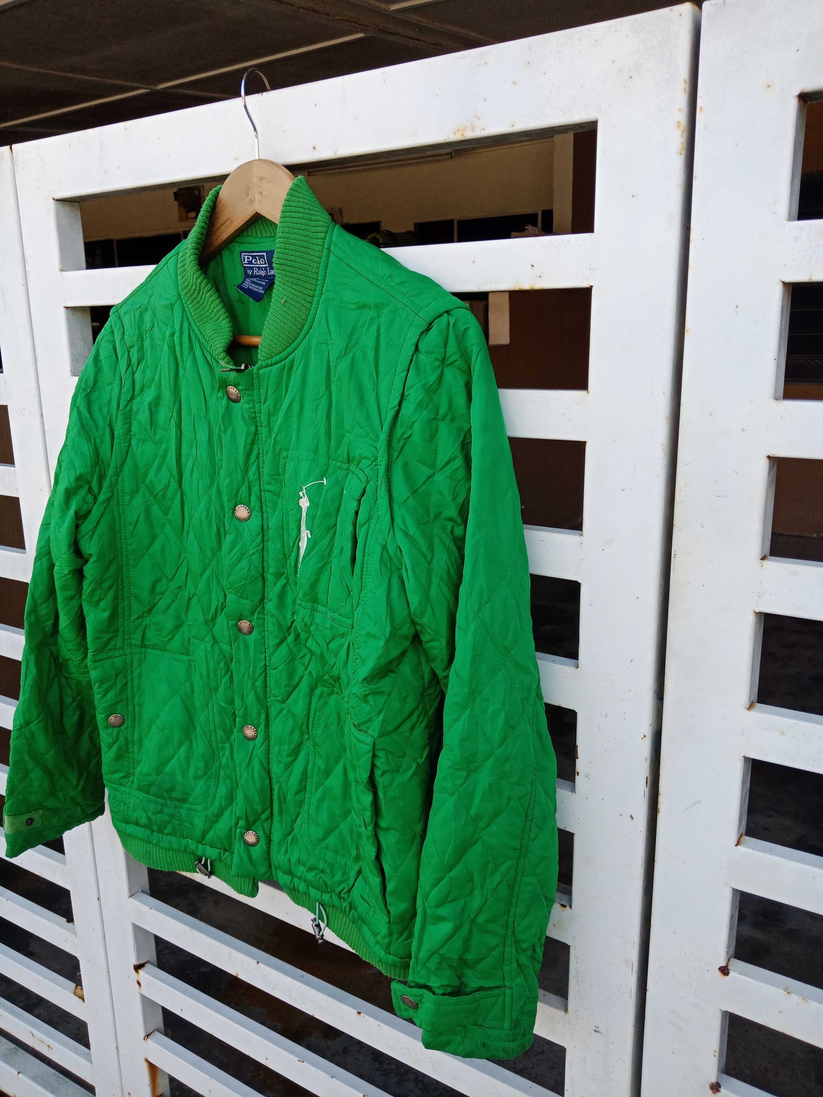 Polo Ralph Lauren Polo Ralph Lauren Big Logo Color Block Quilt Jacket Size US M / EU 48-50 / 2 - 5 Thumbnail