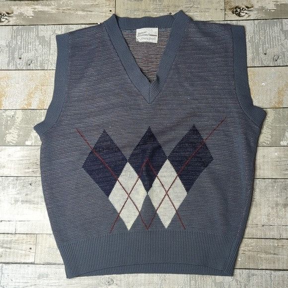 Vintage Vintage late 1970's union label sweater vest | Grailed