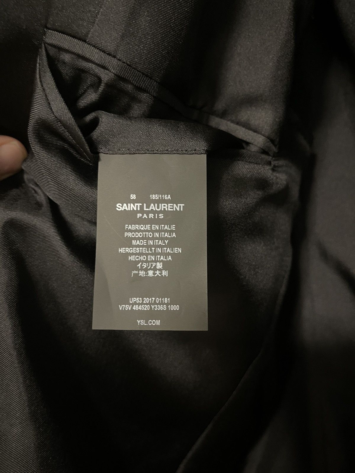 Saint Laurent Paris RARE SAINT LAURENT METALLIC BLAZER SIZE 58 Size 48R - 5 Thumbnail