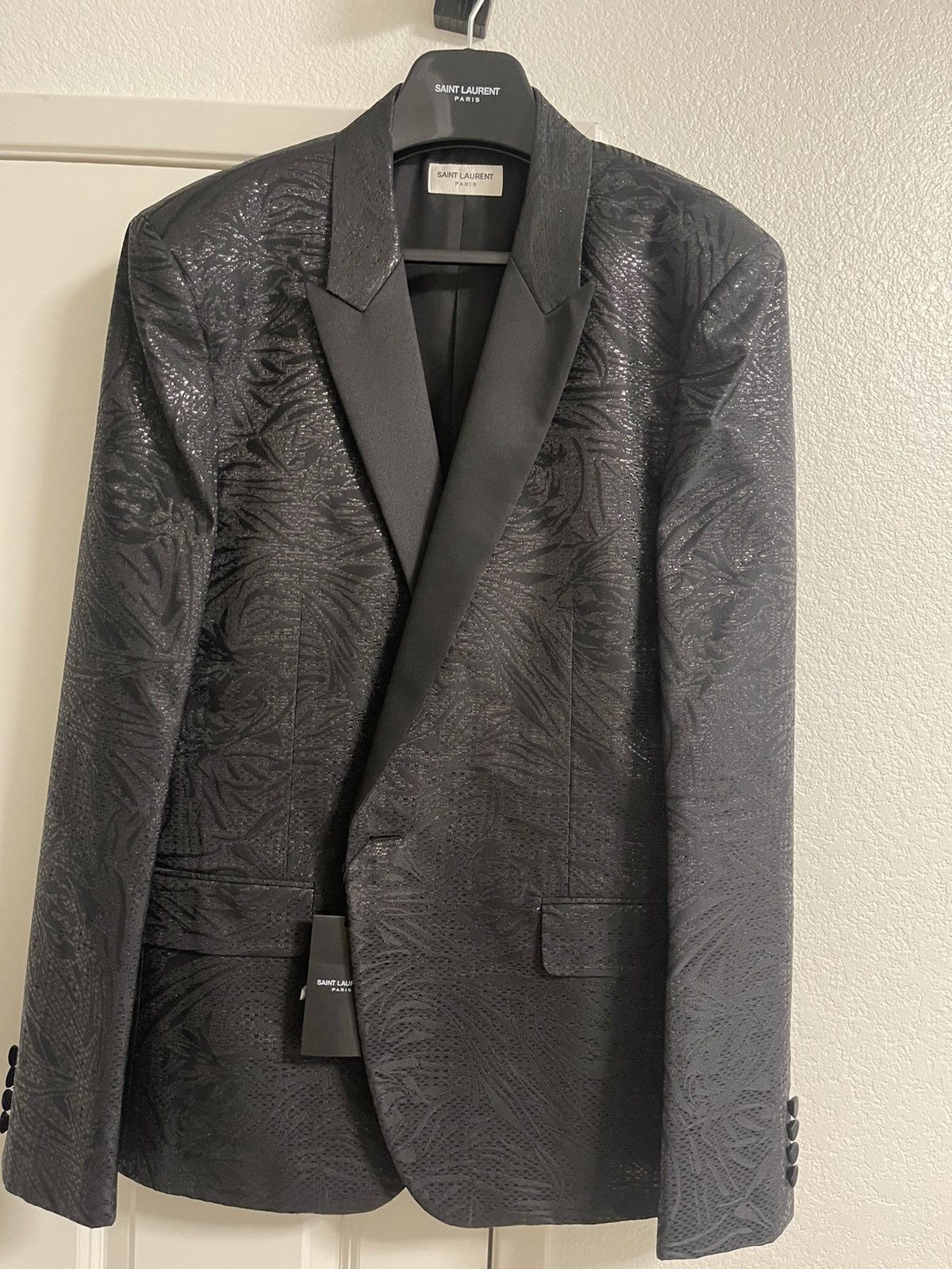 RARE SAINT LAURENT METALLIC BLAZER SIZE 58