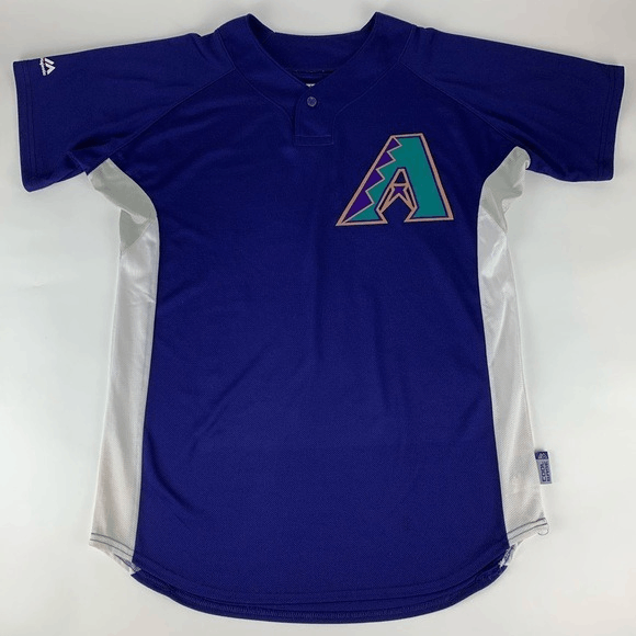 Majestic, Shirts, Vintage Retro Majestic Arizona Diamondbacks Jay Bell  Mlb Baseball Jerseyno Size