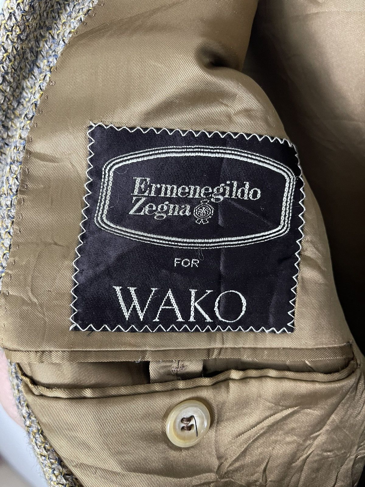 Ermenegildo Zegna × Vintage Vintage Tweed Ermenegildo Zegna Blazer Coat Size US M / EU 48-50 / 2 - 4 Thumbnail
