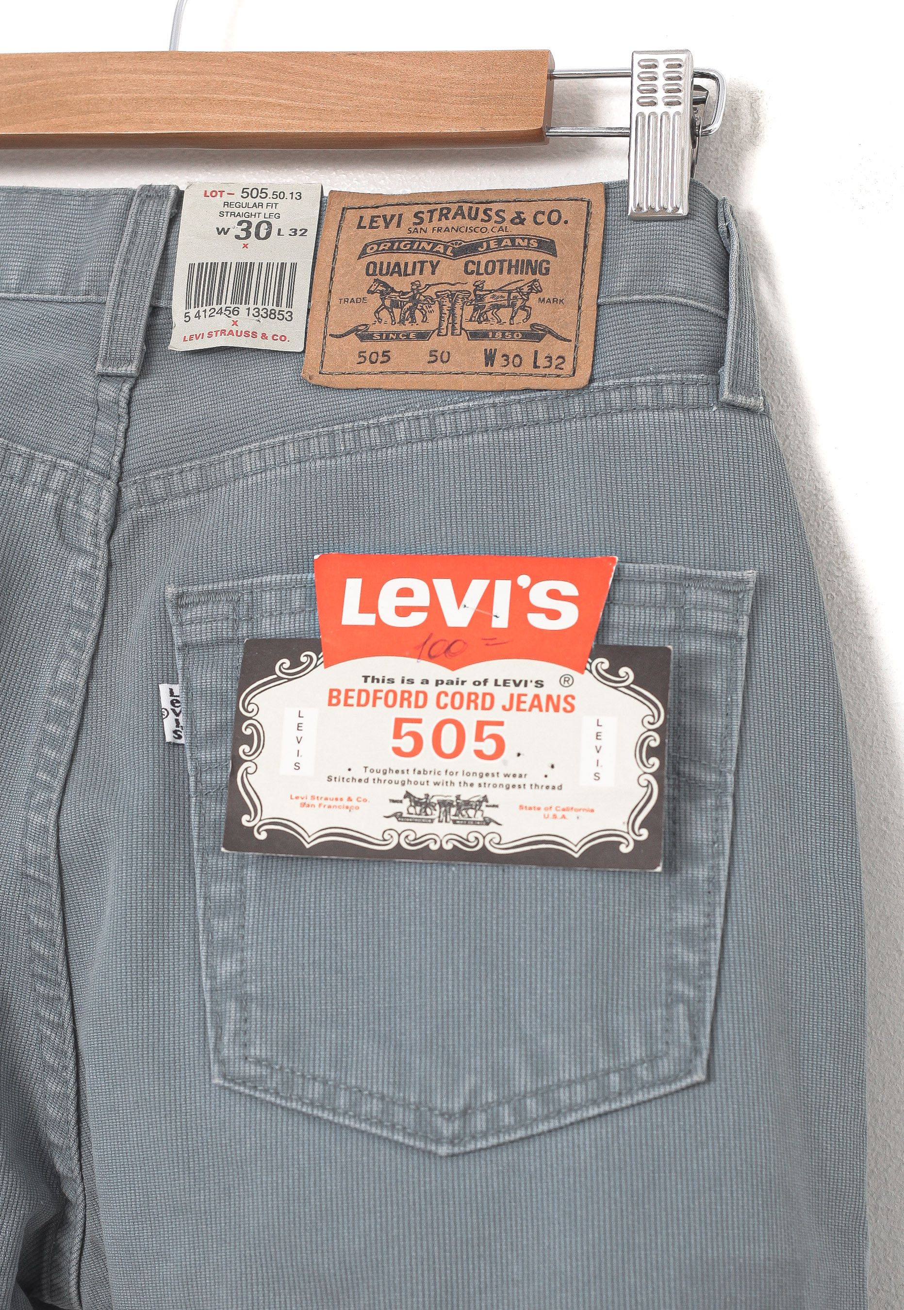 Levi's Vintage LEVIS Corduroy Pants 80s A9106 Size US 30 / EU 46 - 8 Thumbnail