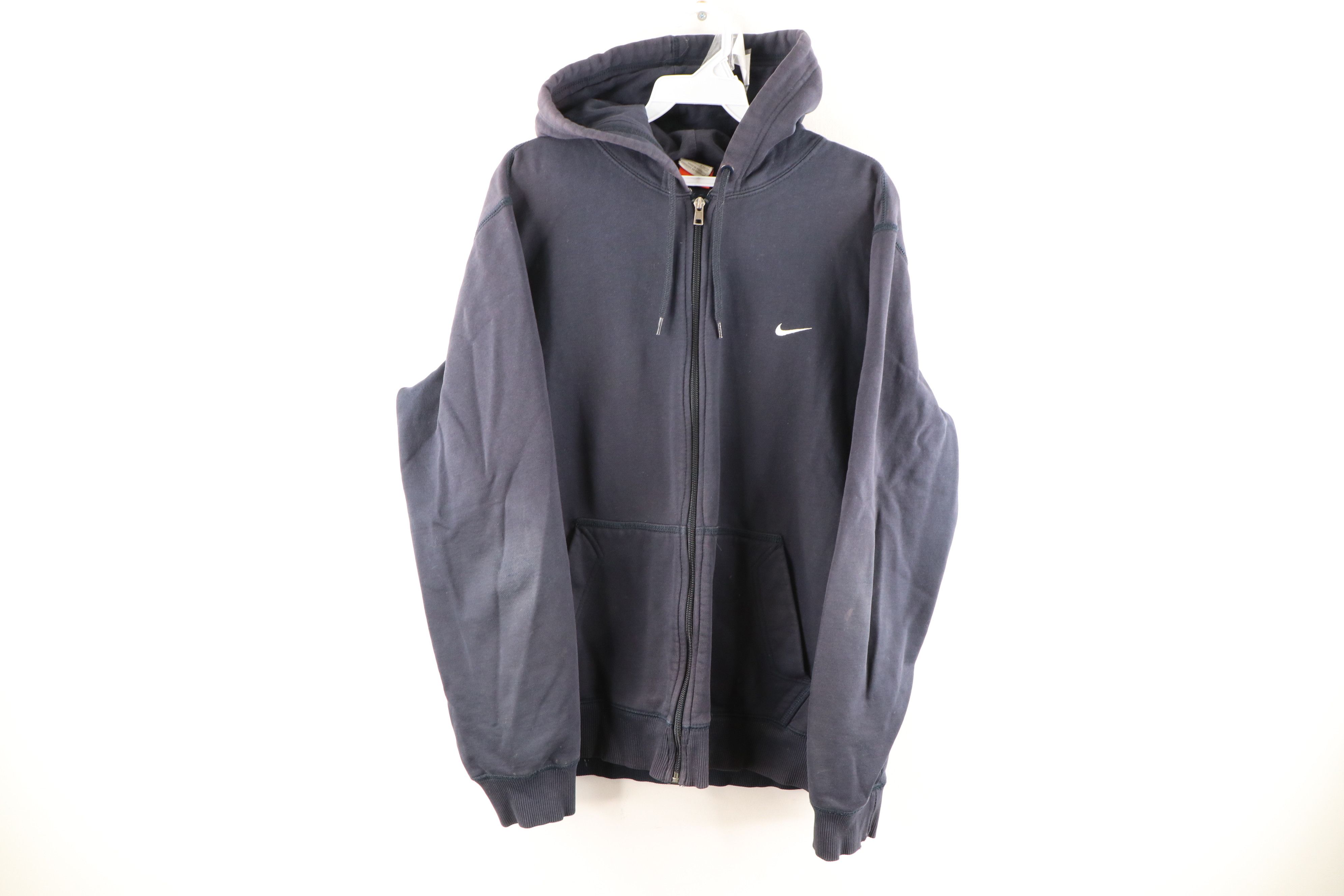 Nike Vintage Nike Travis Scott Mini Swoosh Full Zip Hoodie Navy | Grailed