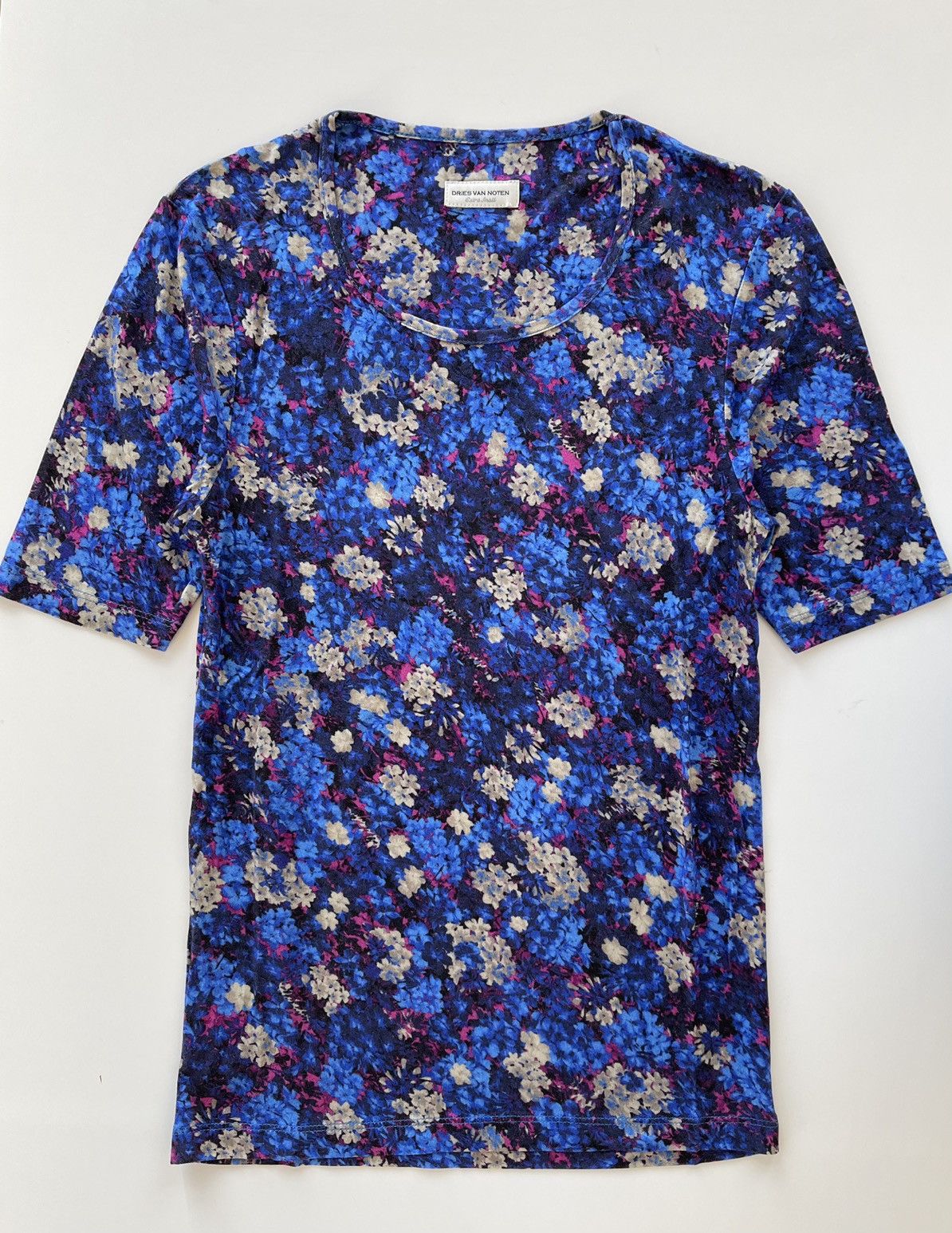 Dries Van Noten WMNS Floral print viscose t-shirt Size US XS / EU 42 / 0 - 2 Thumbnail