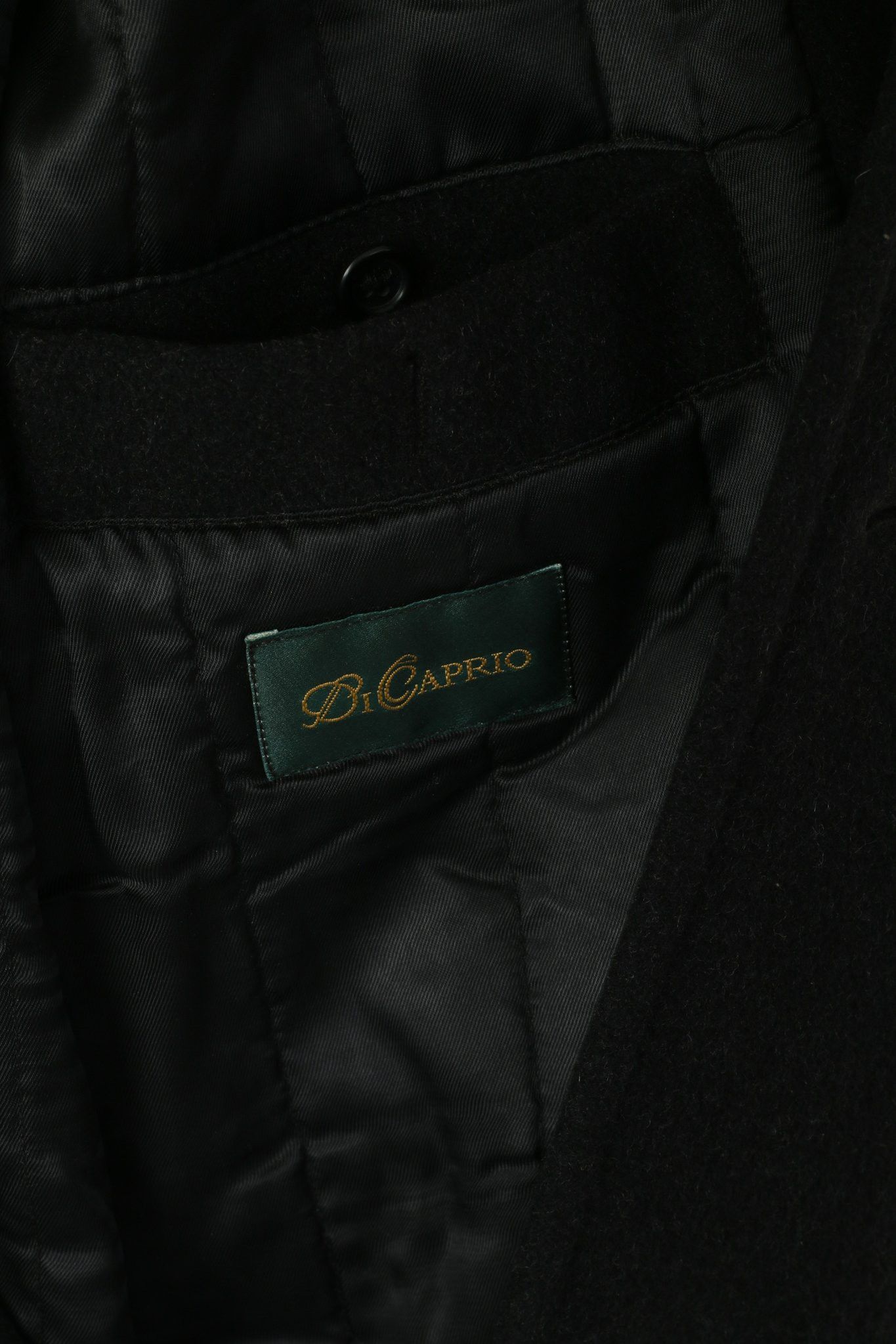 Vintage Di Caprio Men 48 XL Coat Black Wool Cashmere Retro 3219 Size US XL / EU 56 / 4 - 4 Thumbnail