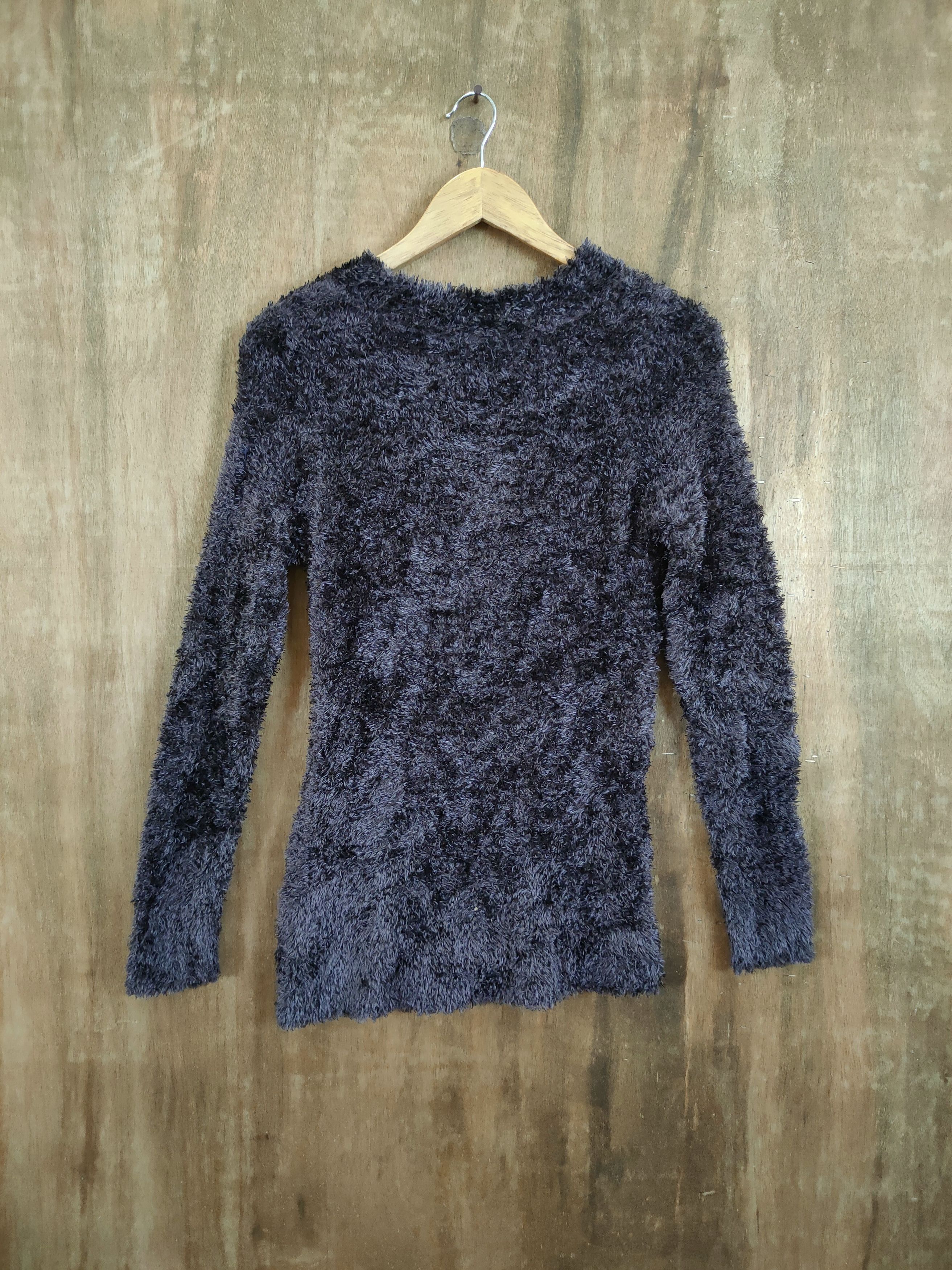 Homespun Knitwear Persodea mohair soft fur shag shaggy knitted #46-933 Size L / US 10 / IT 46 - 8 Thumbnail