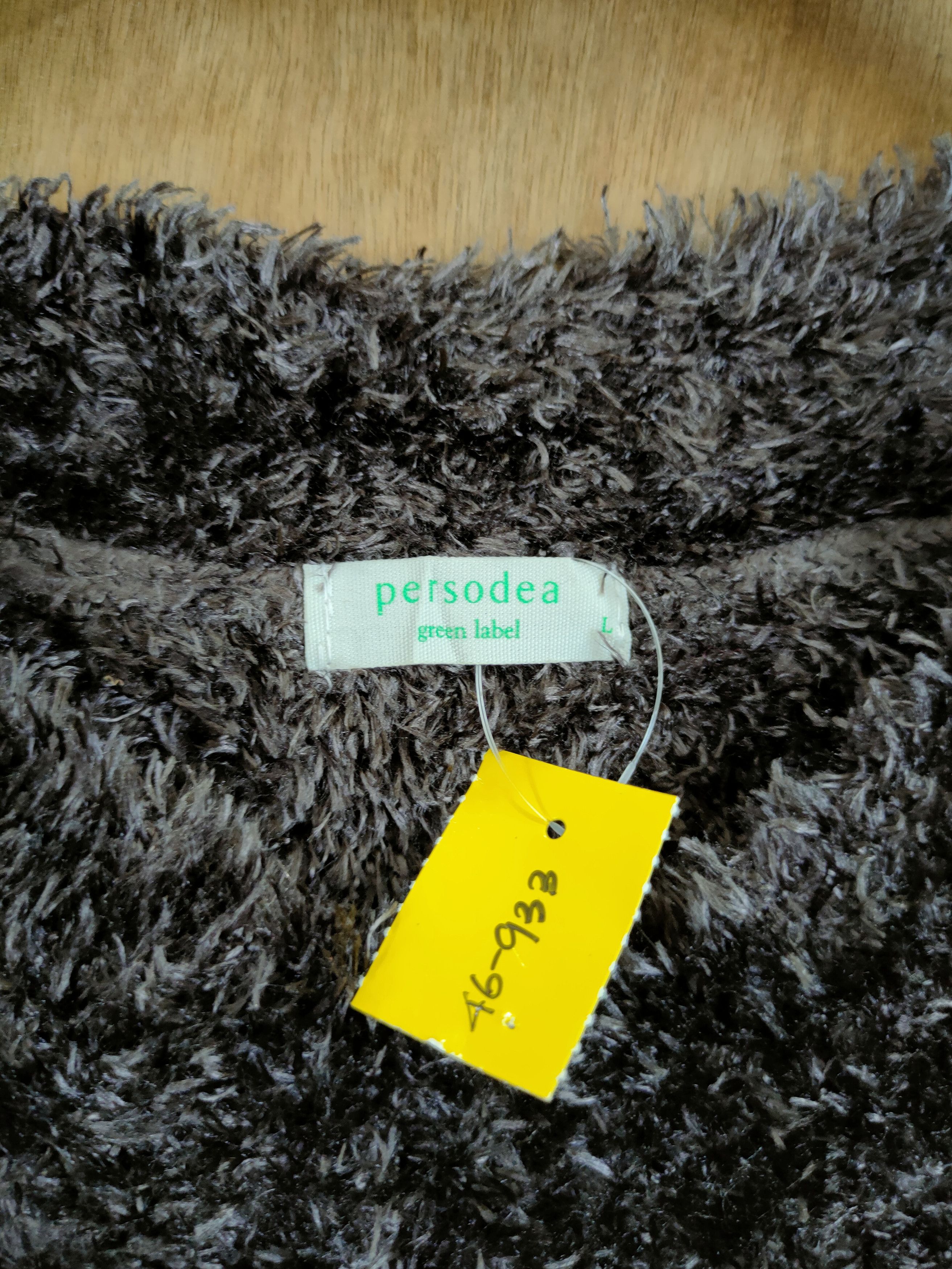 Homespun Knitwear Persodea mohair soft fur shag shaggy knitted #46-933 Size L / US 10 / IT 46 - 4 Thumbnail
