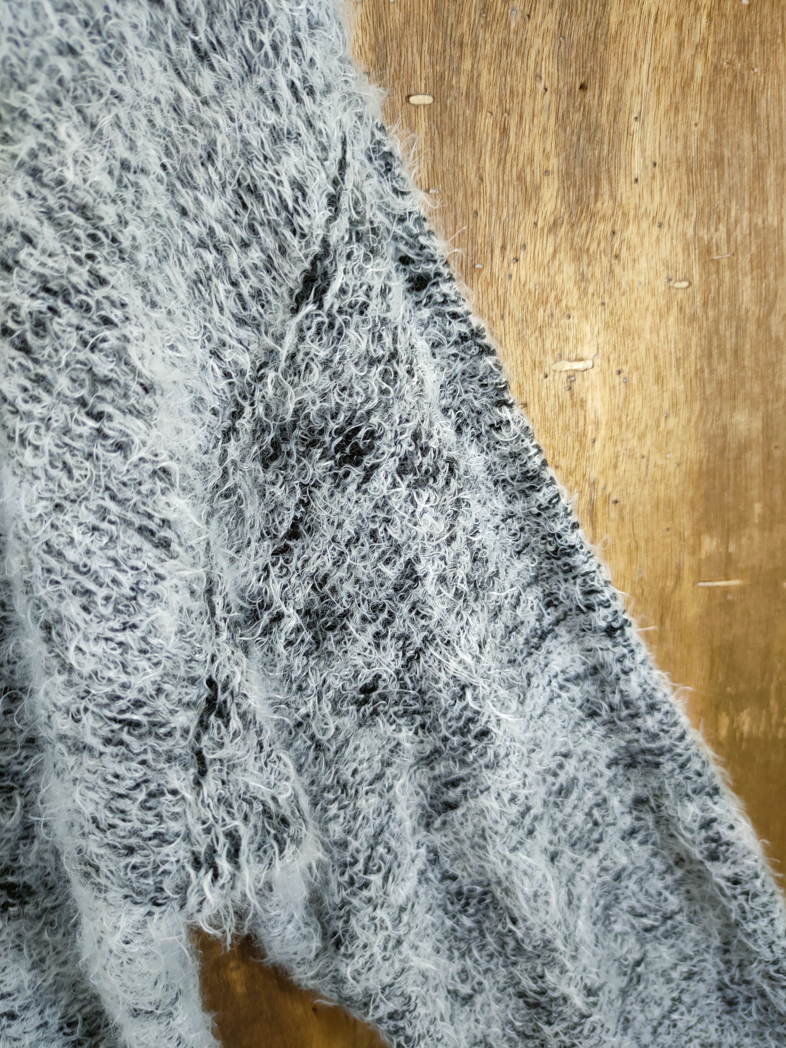 Vintage D Rienda knitted mohair shag shaggy soft fur art #46-925 Size US S / EU 44-46 / 1 - 6 Thumbnail