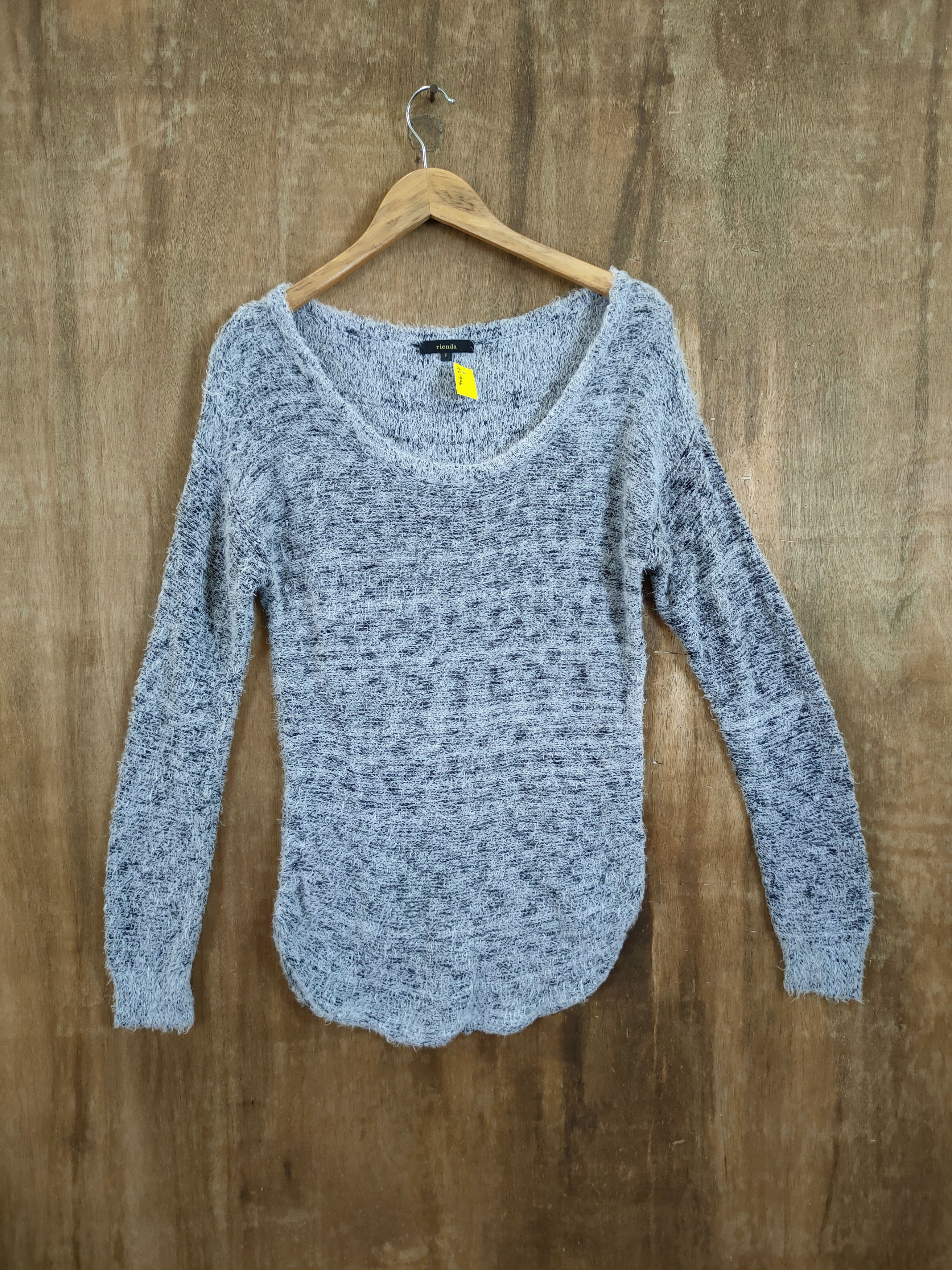image of Rienda Knitted Mohair Shag Shaggy Soft Fur Art 46-925 in Grey, Men's (Size Small)