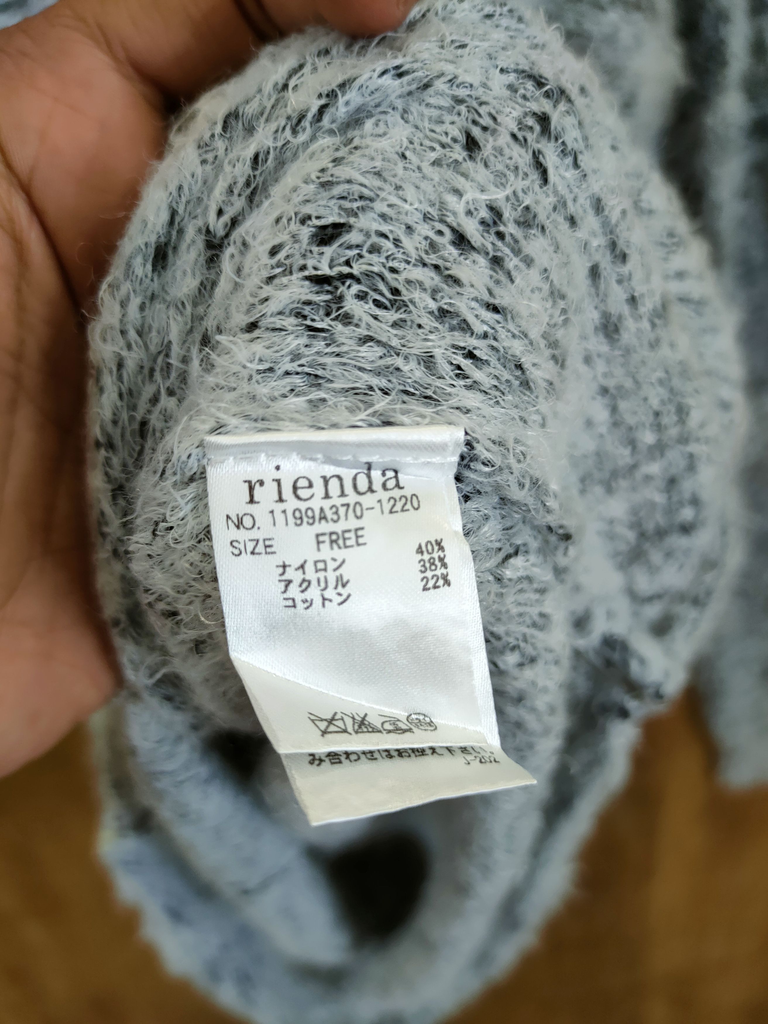 Vintage D Rienda knitted mohair shag shaggy soft fur art #46-925 Size US S / EU 44-46 / 1 - 8 Thumbnail