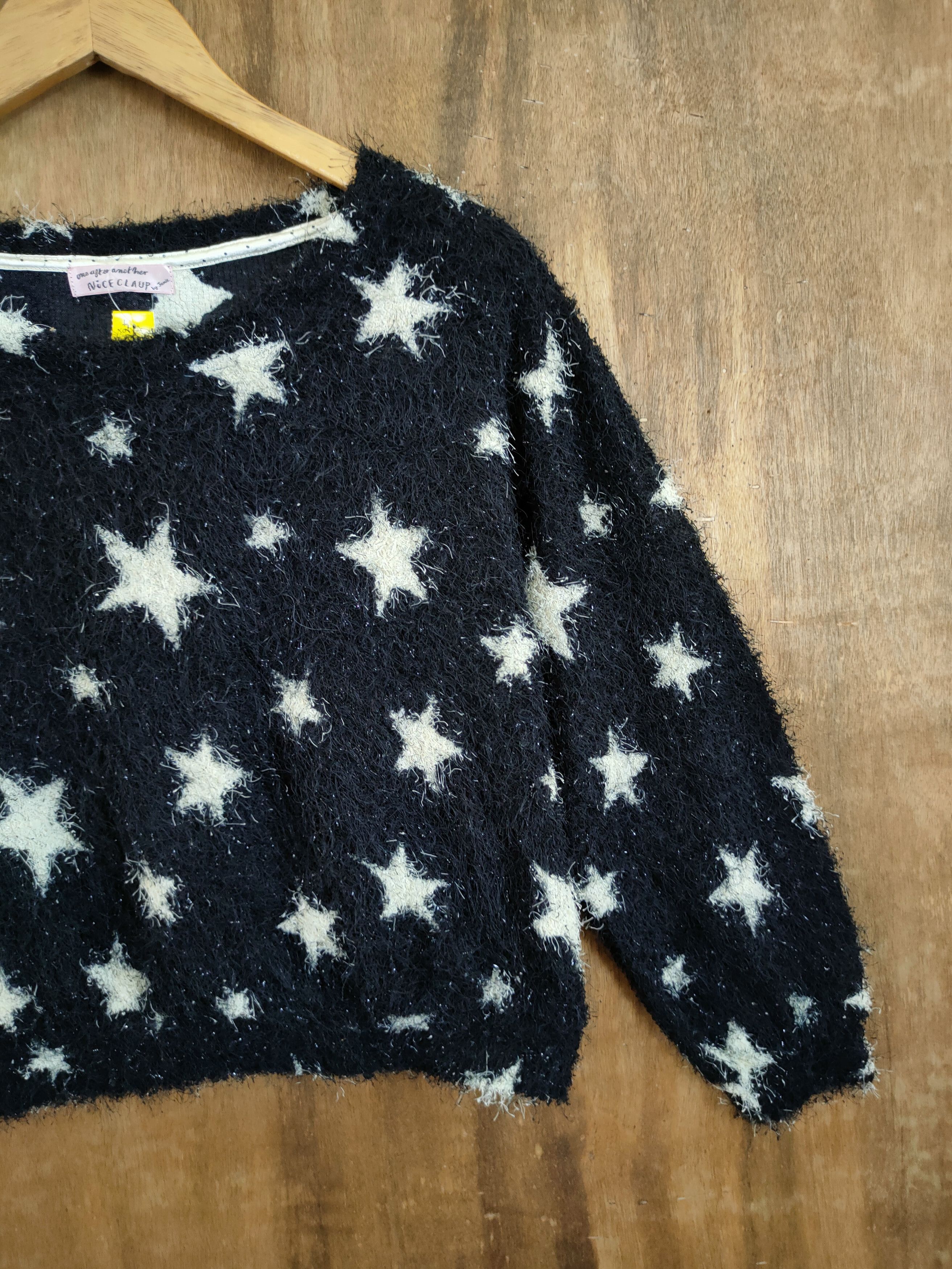 Homespun Knitwear Nice Claup star mohair shag shaggy fur knitwear #46-922 Size US XS / EU 42 / 0 - 3 Thumbnail