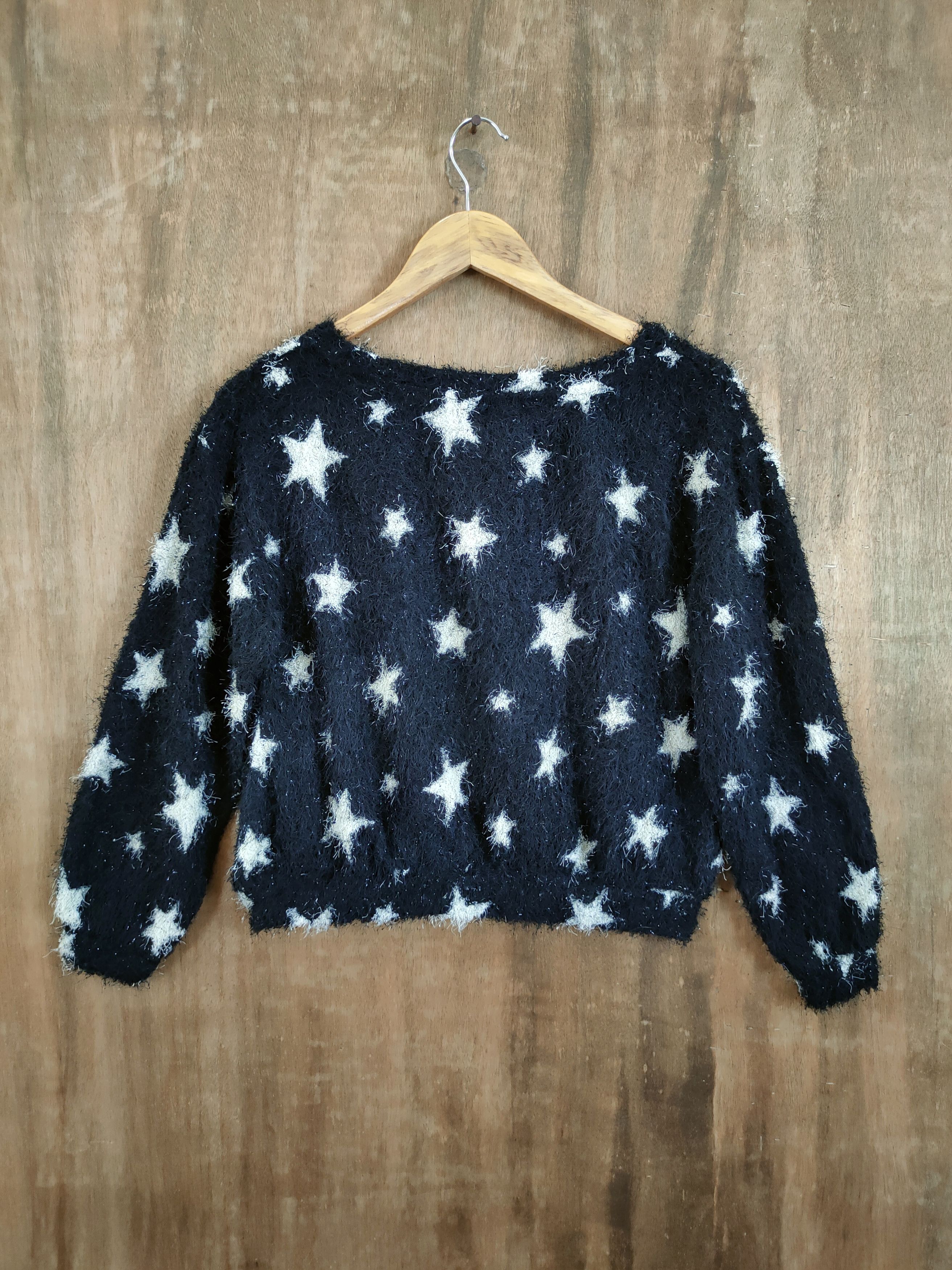 Homespun Knitwear Nice Claup star mohair shag shaggy fur knitwear #46-922 Size US XS / EU 42 / 0 - 7 Thumbnail