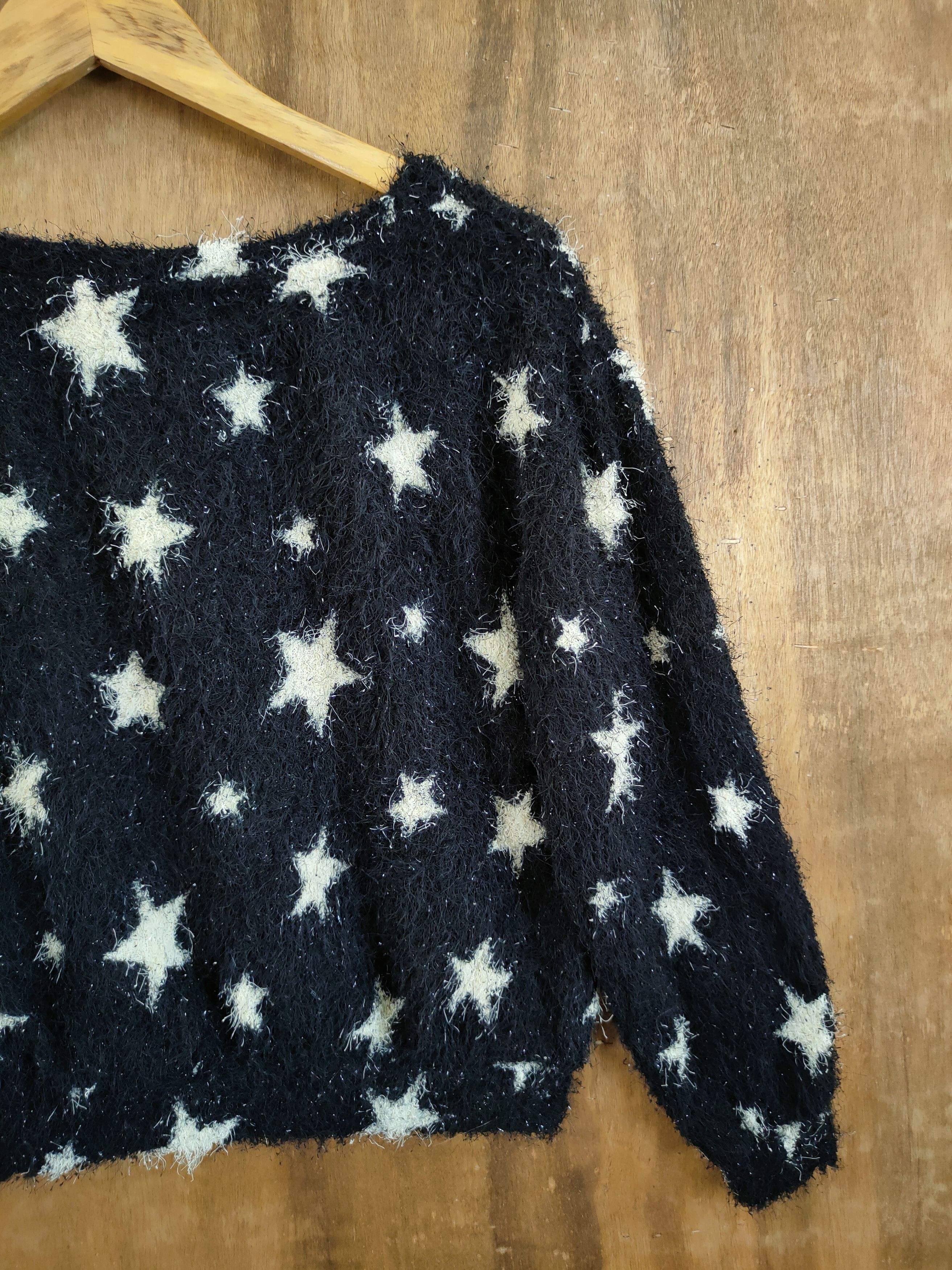 Homespun Knitwear Nice Claup star mohair shag shaggy fur knitwear #46-922 Size US XS / EU 42 / 0 - 9 Thumbnail