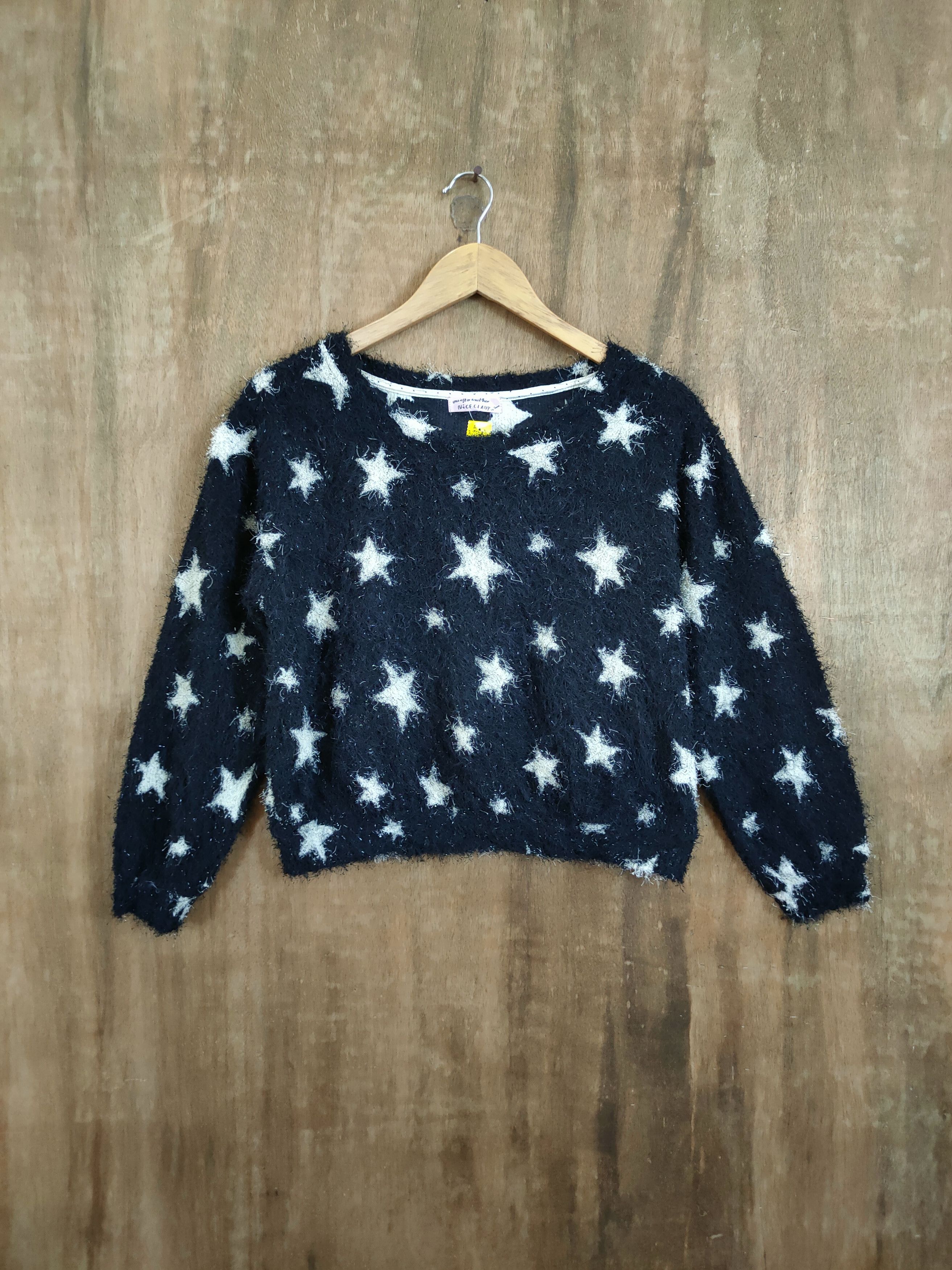 Homespun Knitwear Nice Claup star mohair shag shaggy fur knitwear #46-922 Size US XS / EU 42 / 0 - 1 Thumbnail