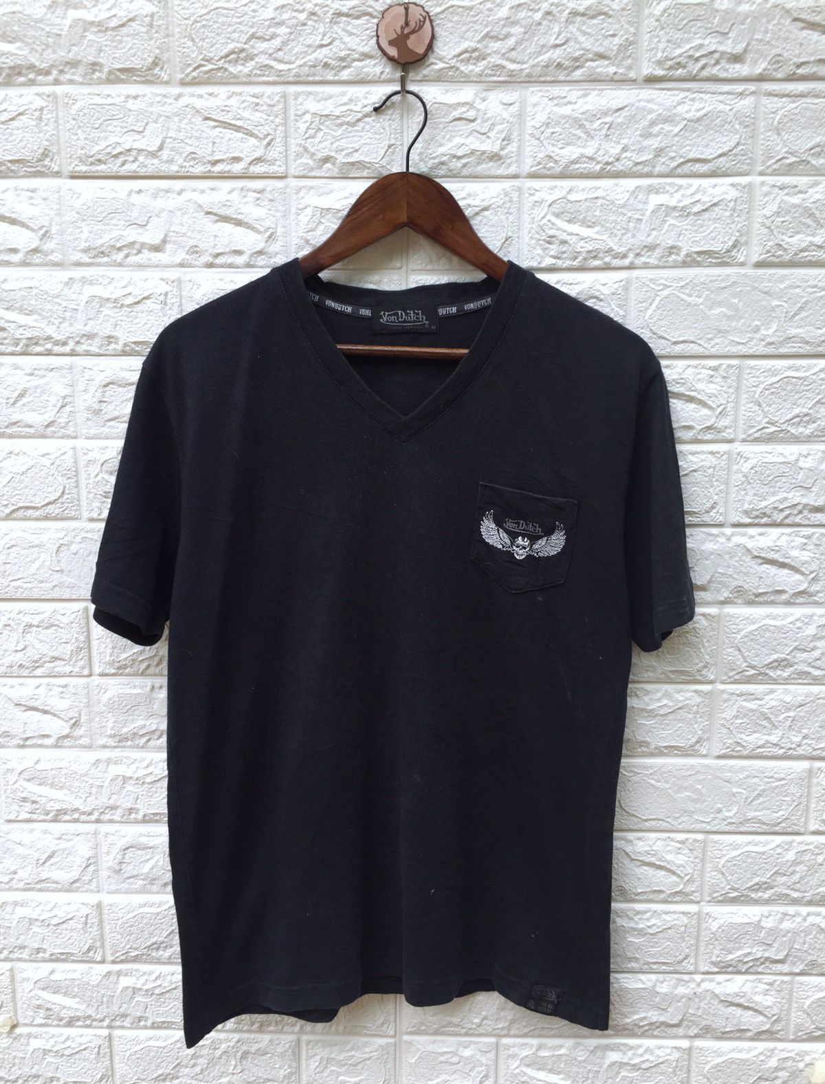 Von Dutch Von Dutch Vintage Design Embroidery Skull Print Size US M / EU 48-50 / 2 - 2 Thumbnail