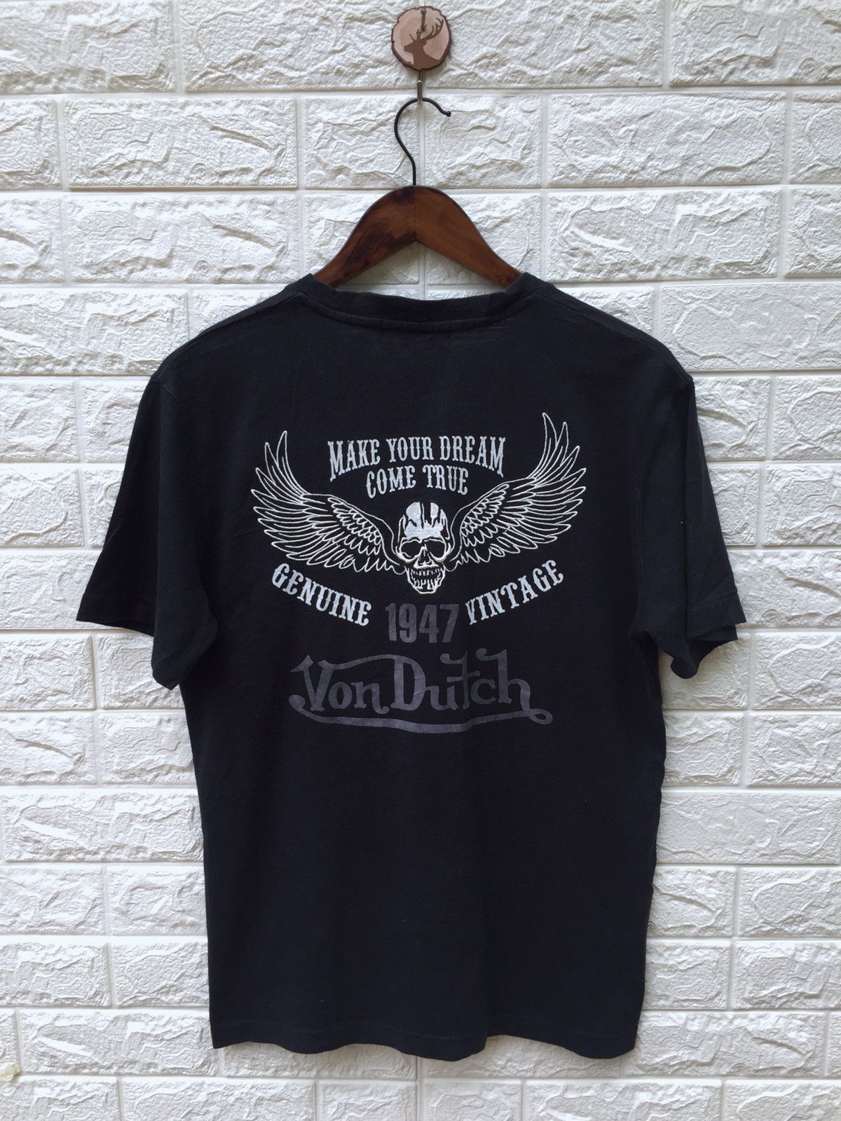Von Dutch Von Dutch Vintage Design Embroidery Skull Print Size US M / EU 48-50 / 2 - 1 Thumbnail