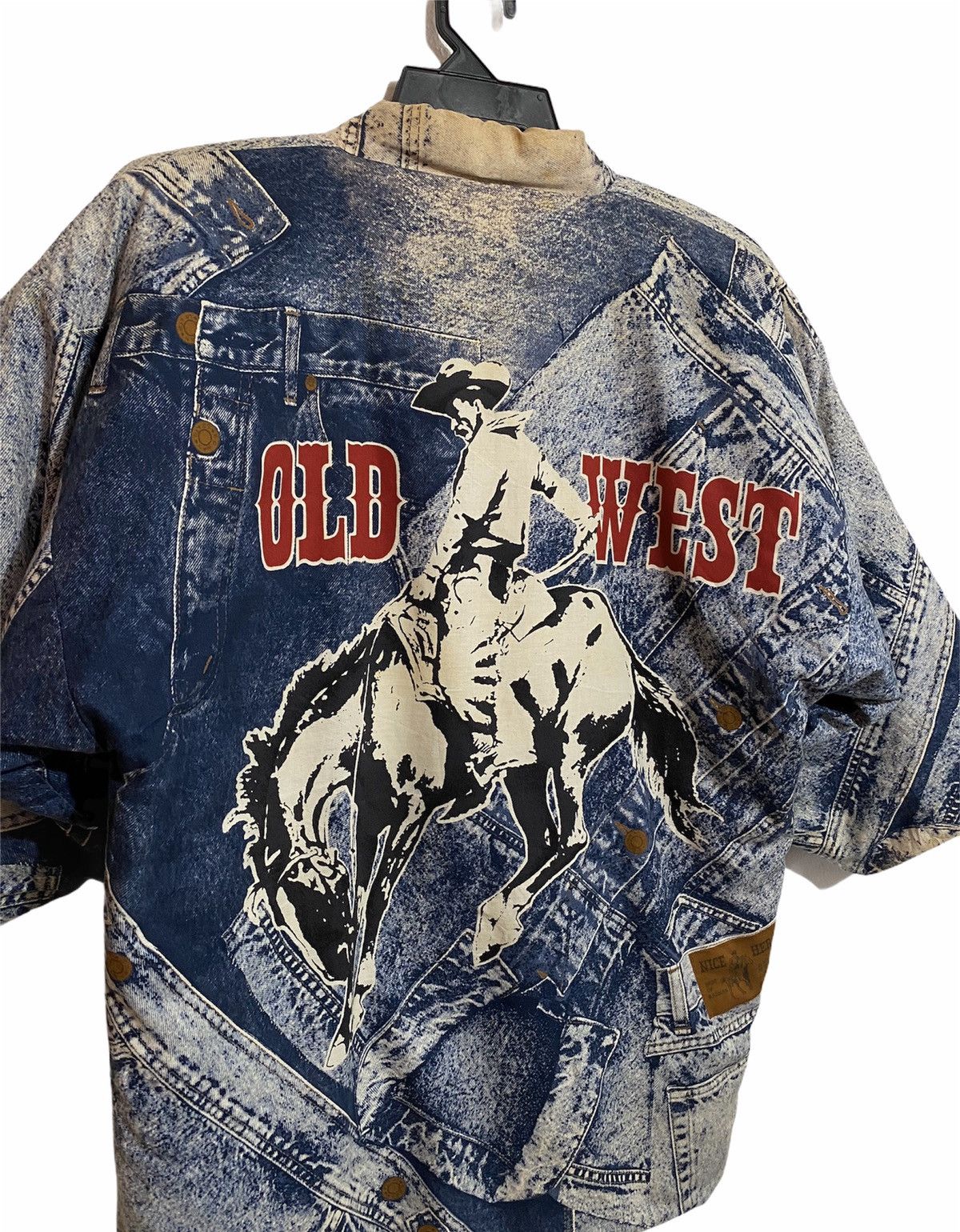 Japanese Brand VINTAGE JAN & ZEN OLD WEST COWBOY DENIM DESIGN KIMONO Size US M / EU 48-50 / 2 - 4 Thumbnail