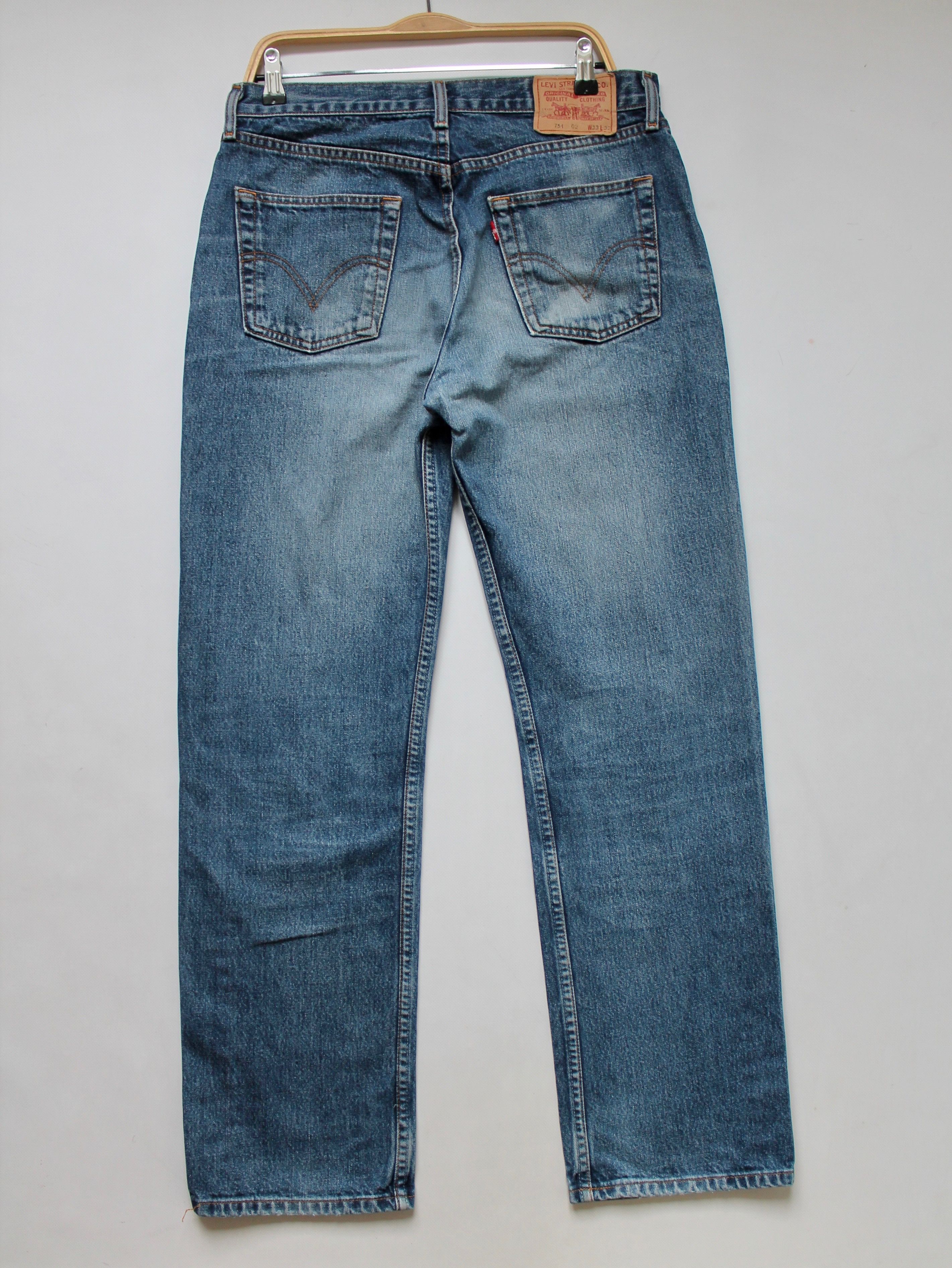 Levi's Levi's Levis 751 Wash washed faded blue denim jeans pants Size US 32 / EU 48 - 11 Thumbnail