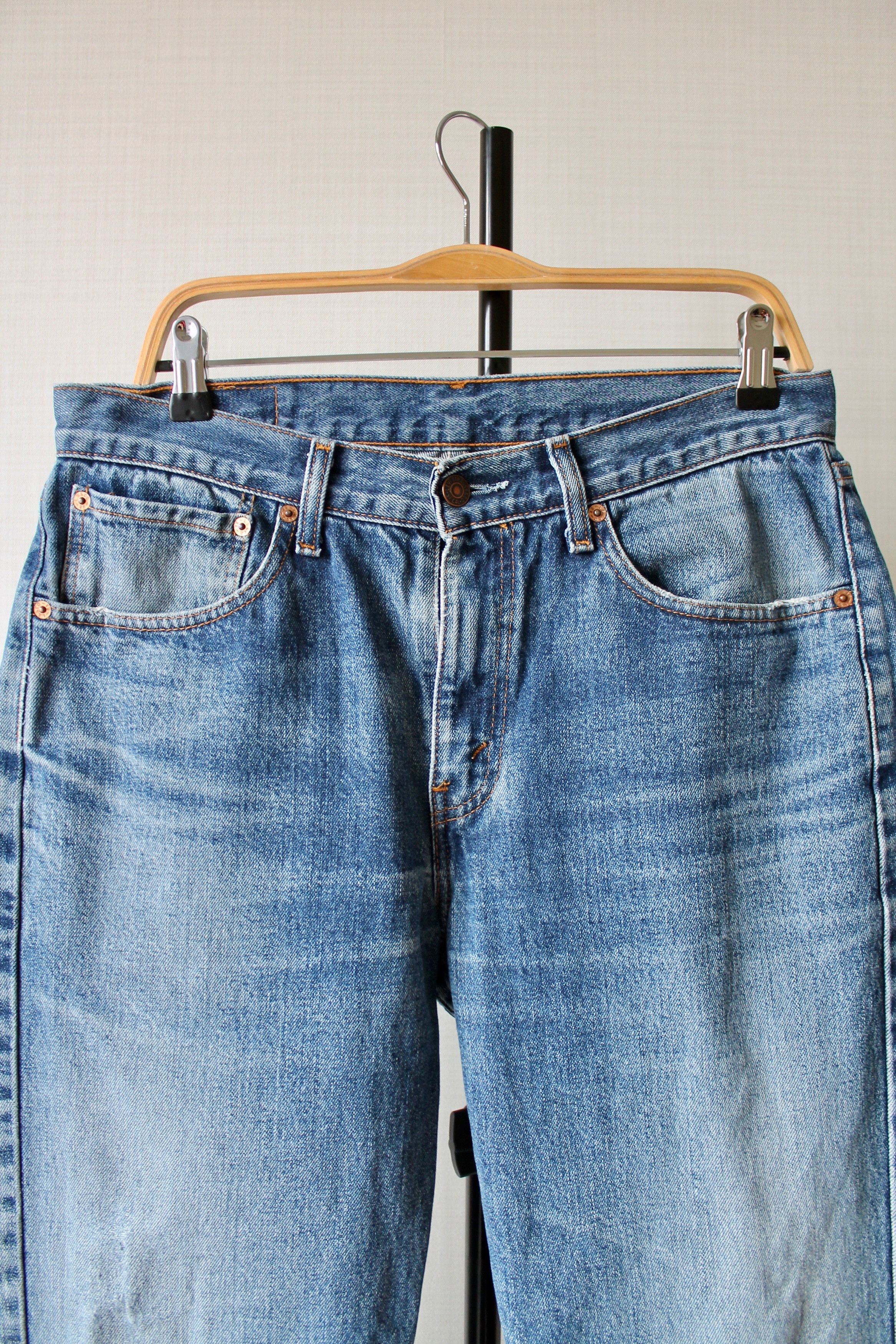Levi's Levi's Levis 751 Wash washed faded blue denim jeans pants Size US 32 / EU 48 - 4 Thumbnail