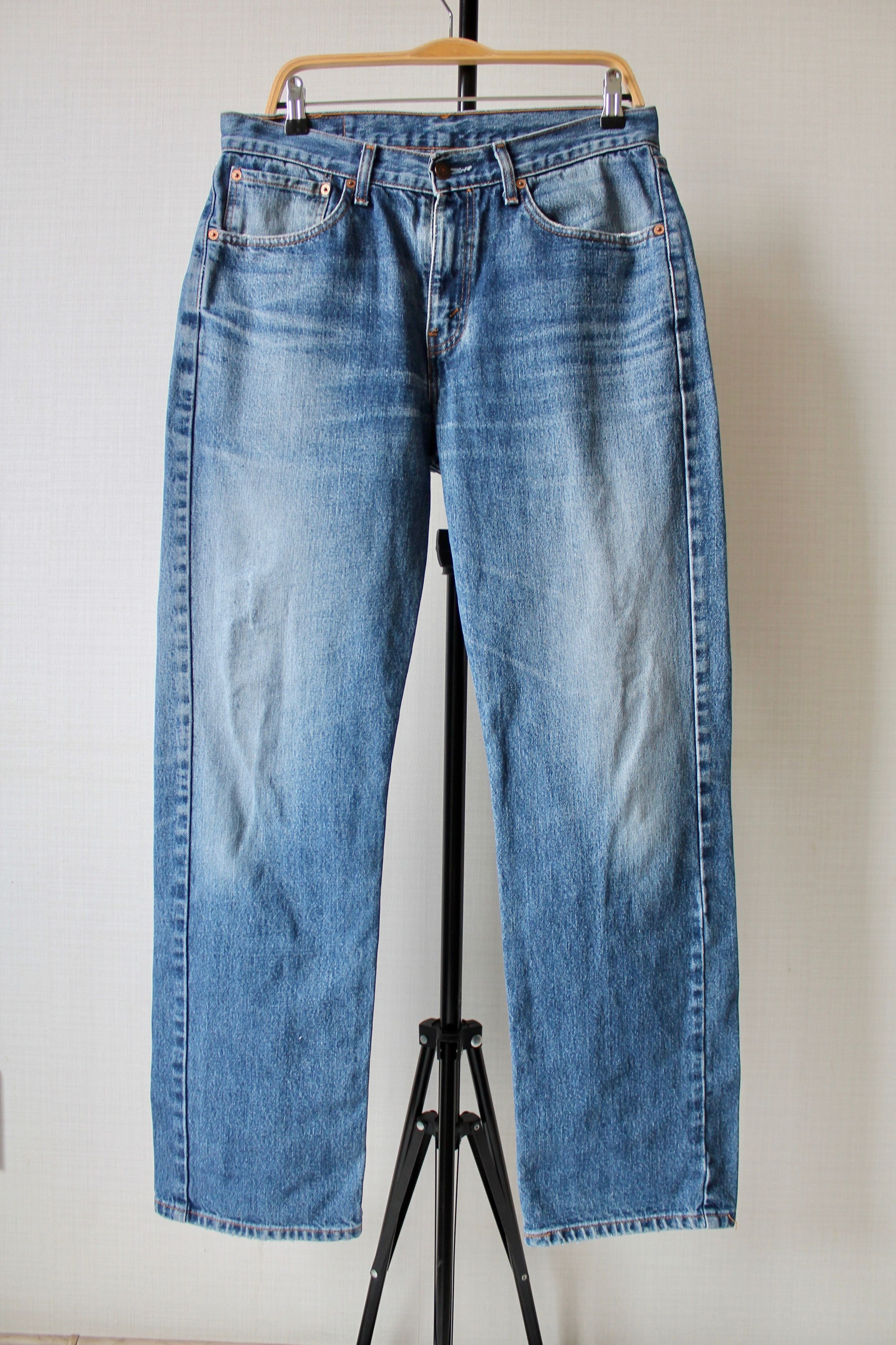 Levi's Levi's Levis 751 Wash washed faded blue denim jeans pants Size US 32 / EU 48 - 2 Thumbnail