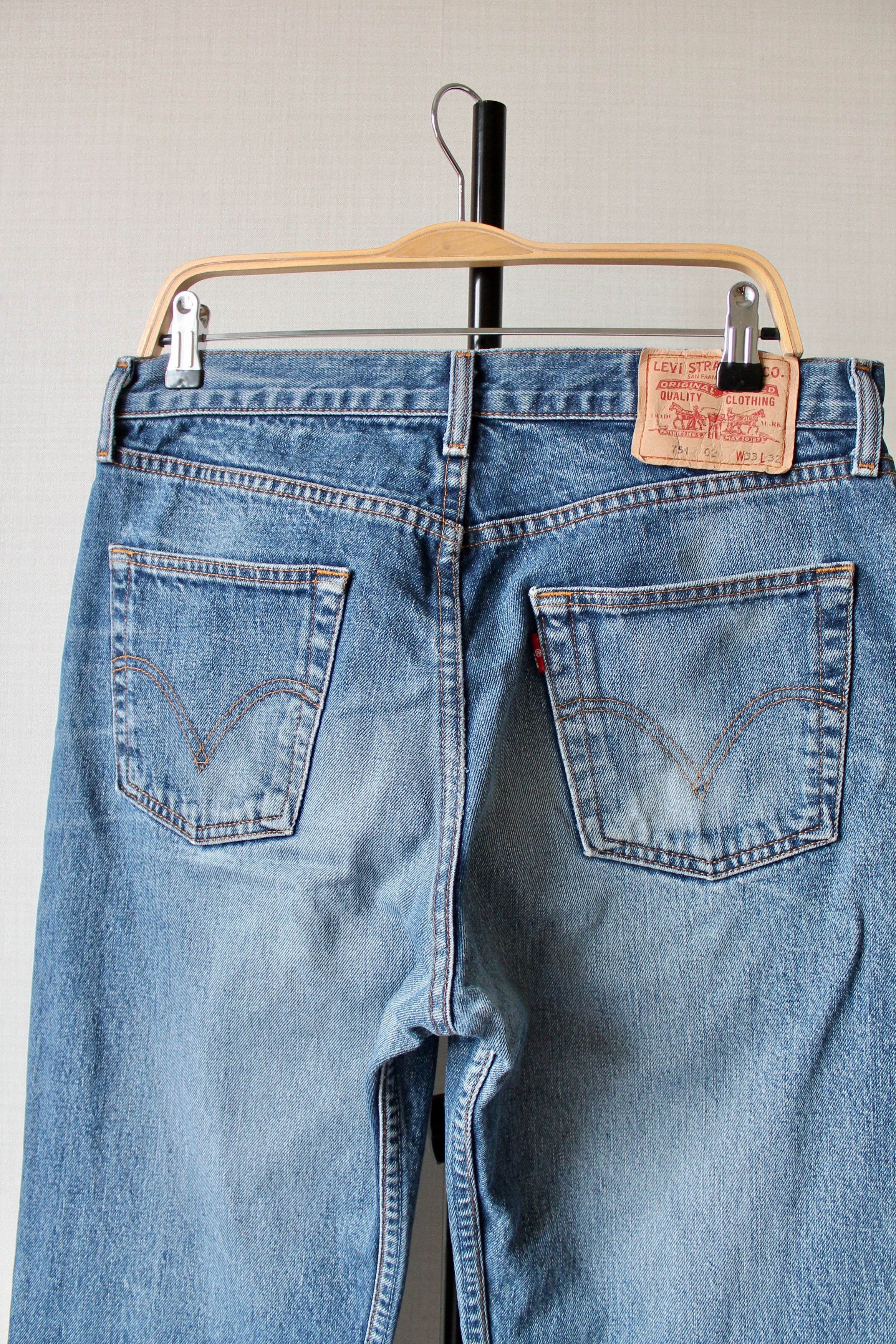 Levi's Levi's Levis 751 Wash washed faded blue denim jeans pants Size US 32 / EU 48 - 6 Thumbnail