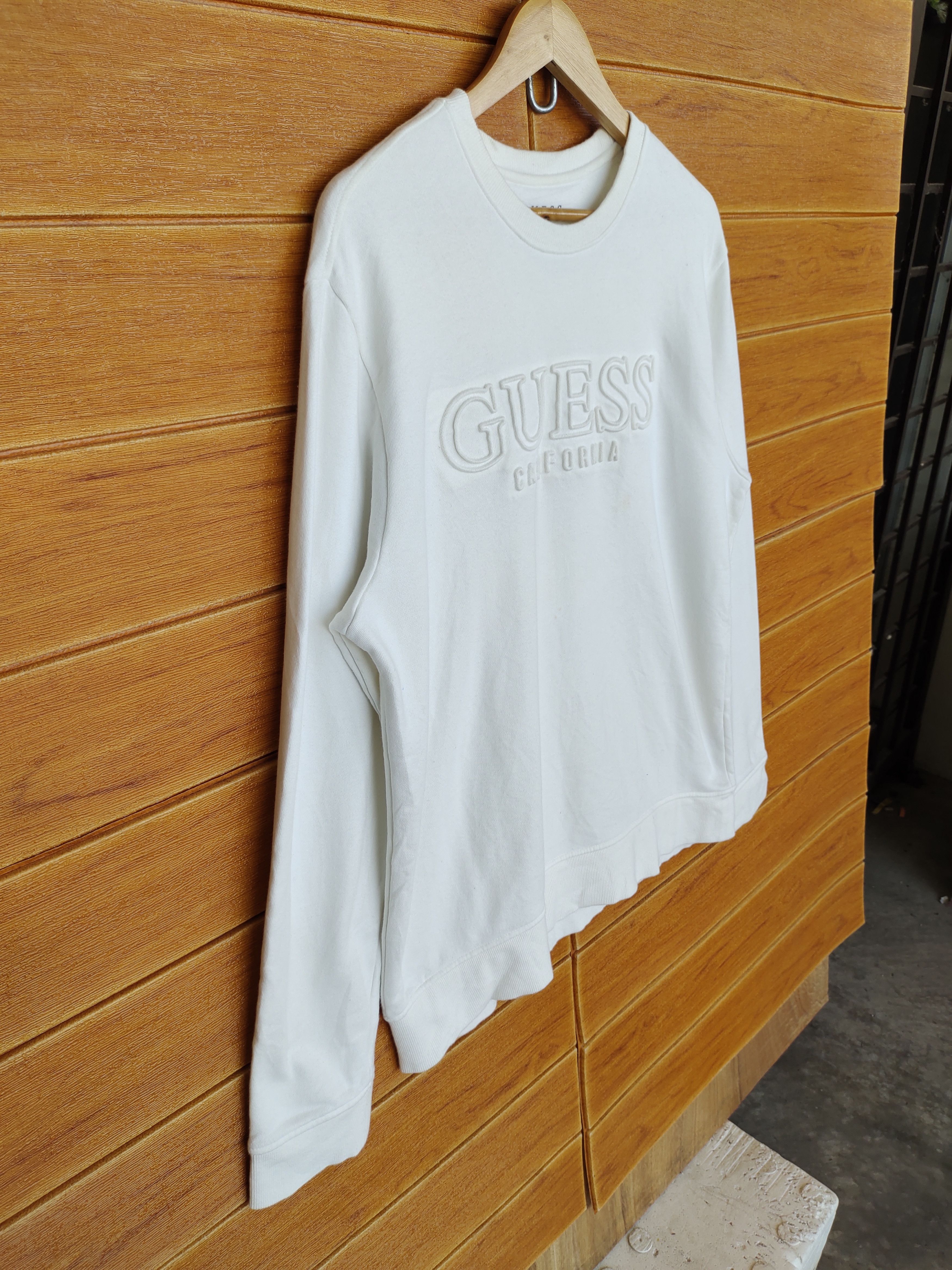Guess GUESS California Spell Out White Sweatshirt Size US L / EU 52-54 / 3 - 9 Thumbnail