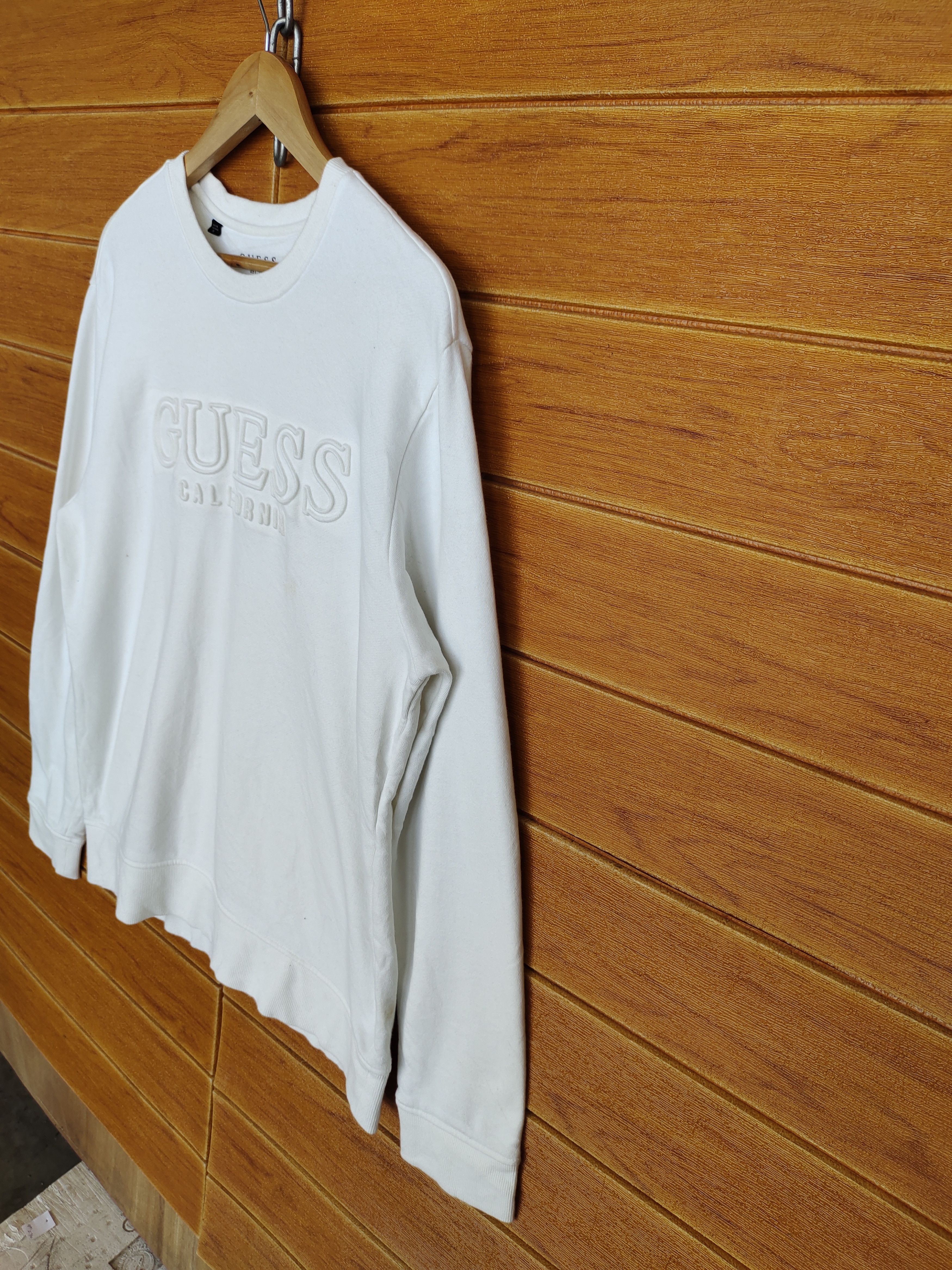Guess GUESS California Spell Out White Sweatshirt Size US L / EU 52-54 / 3 - 8 Thumbnail