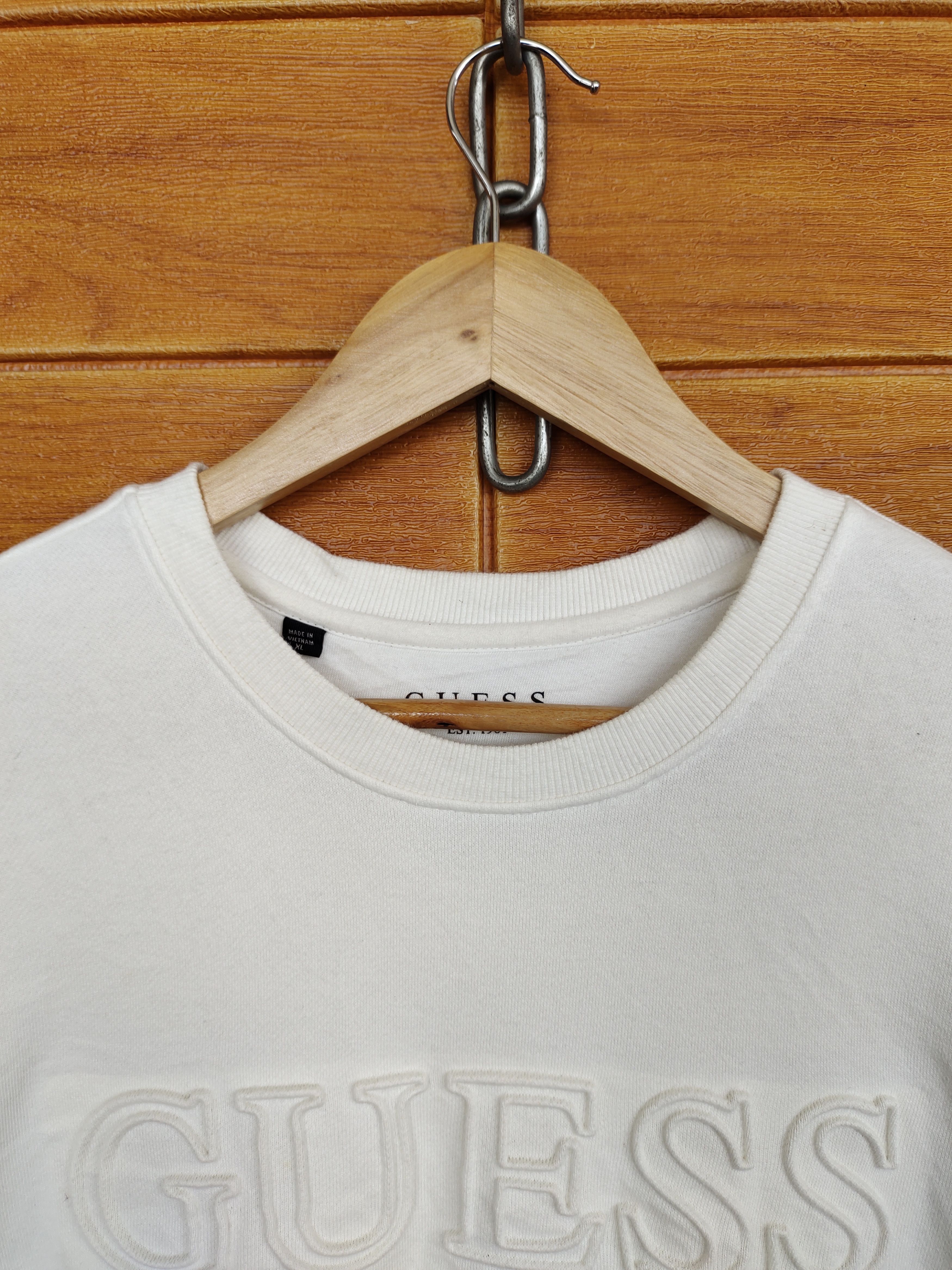 Guess GUESS California Spell Out White Sweatshirt Size US L / EU 52-54 / 3 - 3 Thumbnail