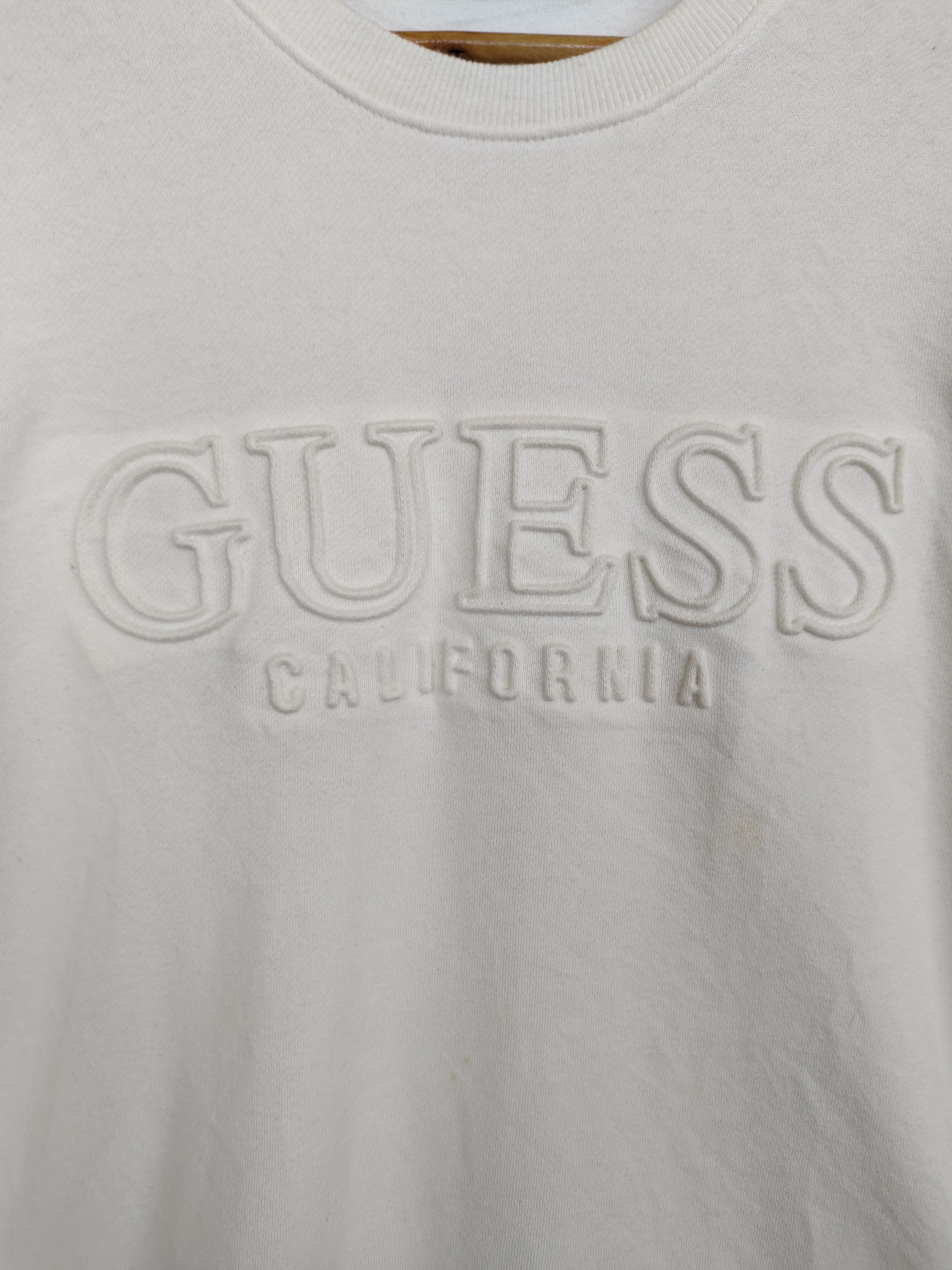 Guess GUESS California Spell Out White Sweatshirt Size US L / EU 52-54 / 3 - 2 Thumbnail
