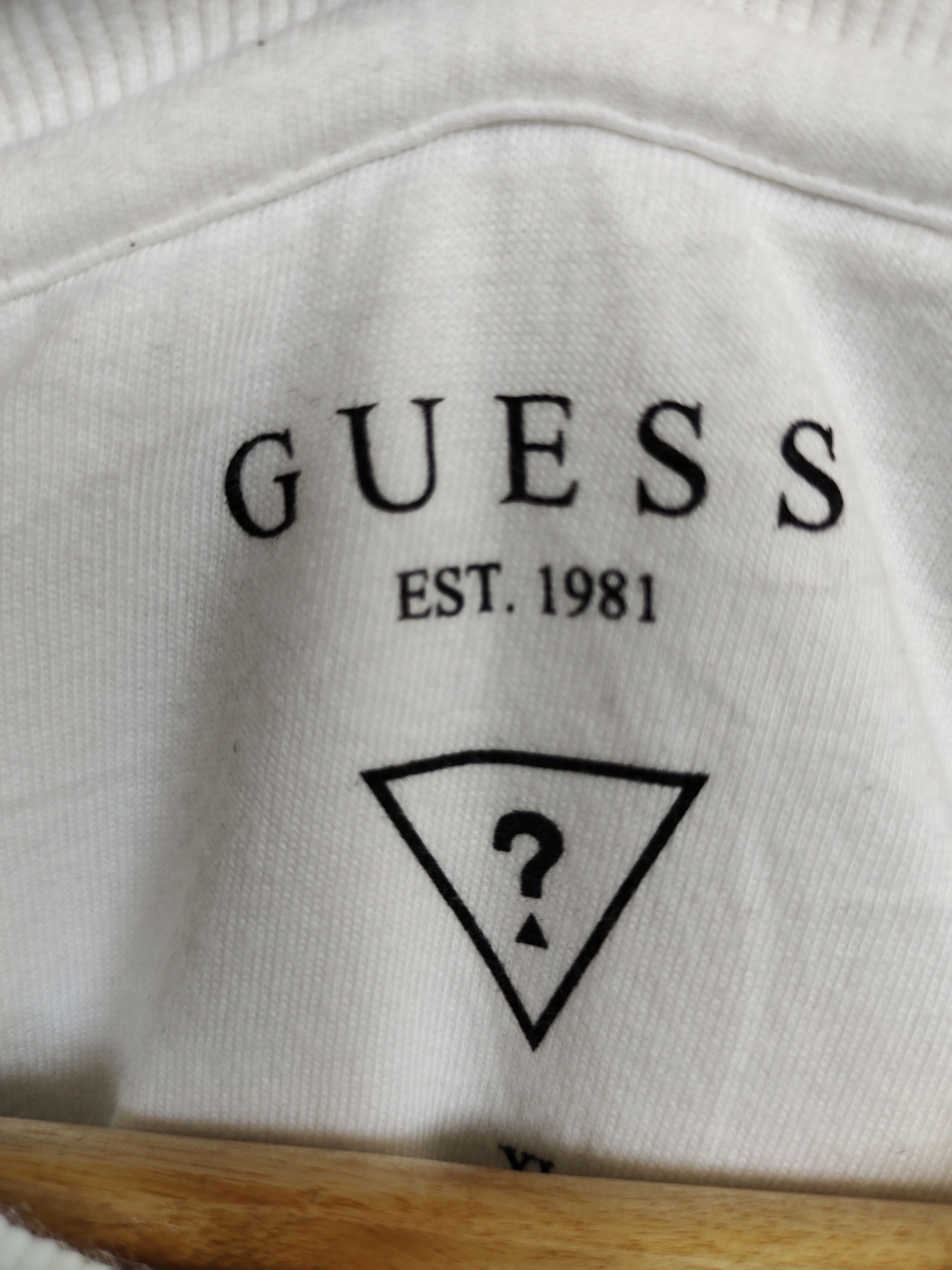 Guess GUESS California Spell Out White Sweatshirt Size US L / EU 52-54 / 3 - 12 Thumbnail