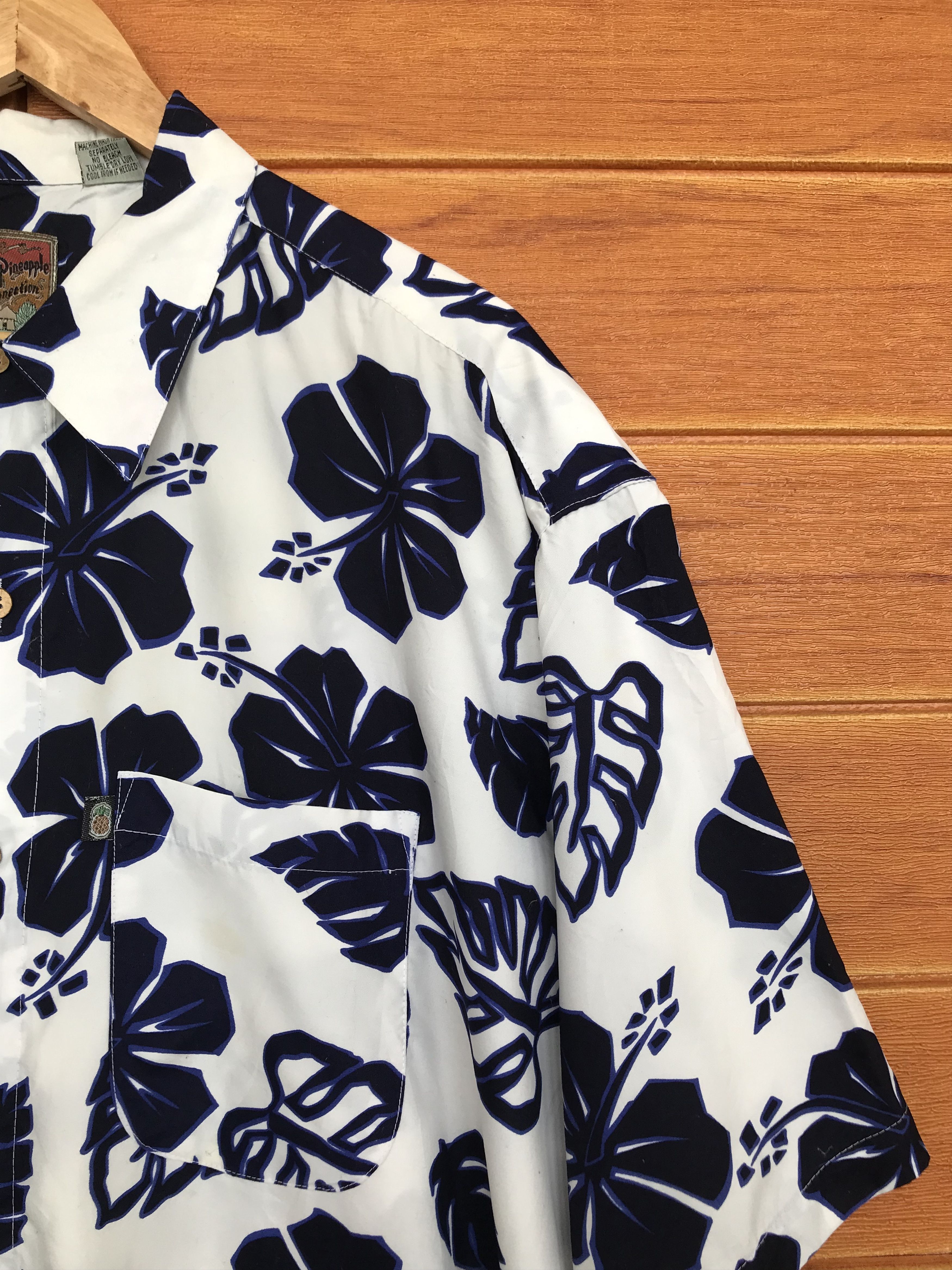 Pineapple Connection Vintage PINEAPPLE CONNECTION Hibiscus Hawaiian Shirt Size US XL / EU 56 / 4 - 6 Thumbnail