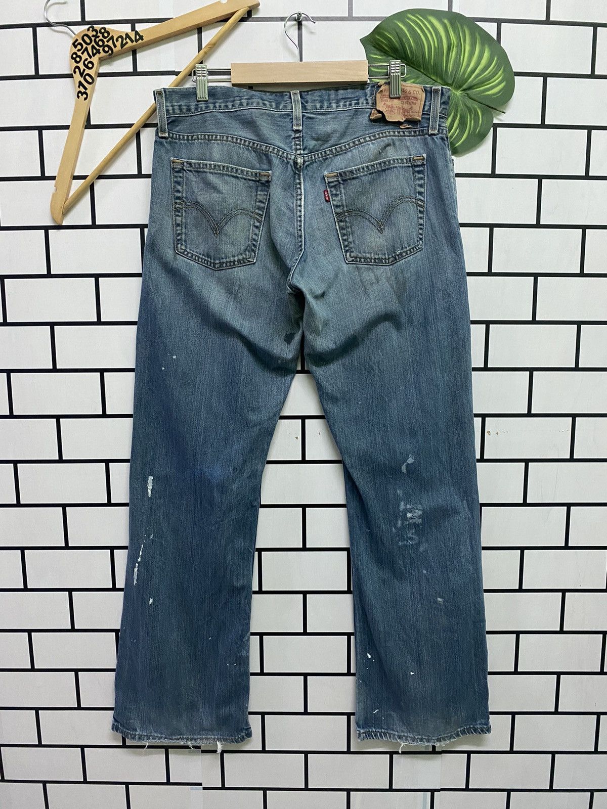 Levi's Vintage LEVIS 527 Low Boot Cut Distressed Jean -L 43 Size US 34 / EU 50 - 2 Thumbnail
