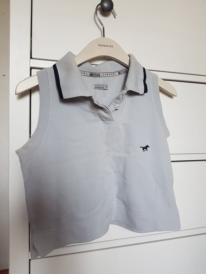 Mustang × Vintage Mustang Jeans vintage top 90s Polo crop top American Size US S / EU 44-46 / 1 - 1 Thumbnail