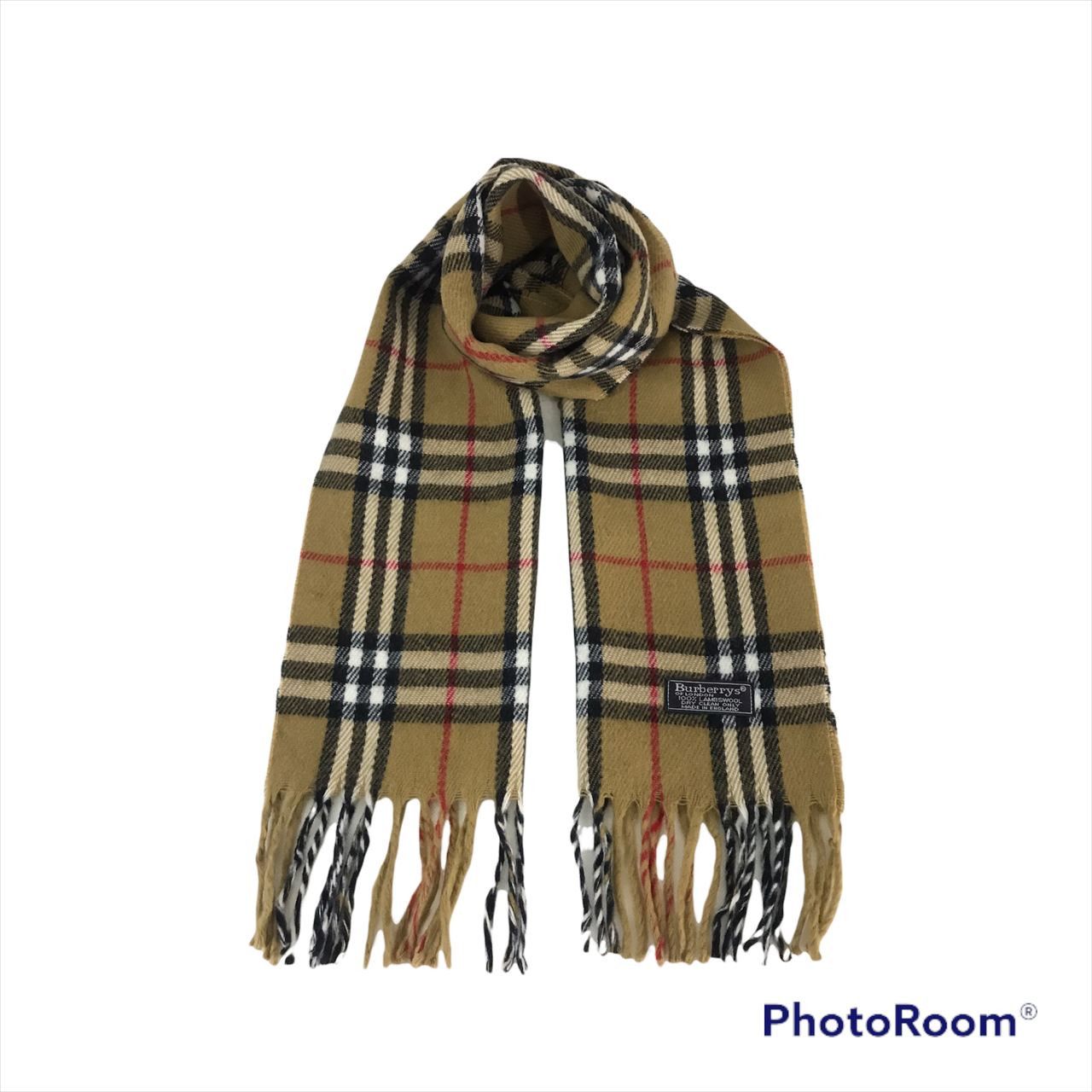 Burberry 💣OFFER Vtg BURBERRY LONDON Nova Check Wool Scarf Size ONE SIZE - 2 Thumbnail