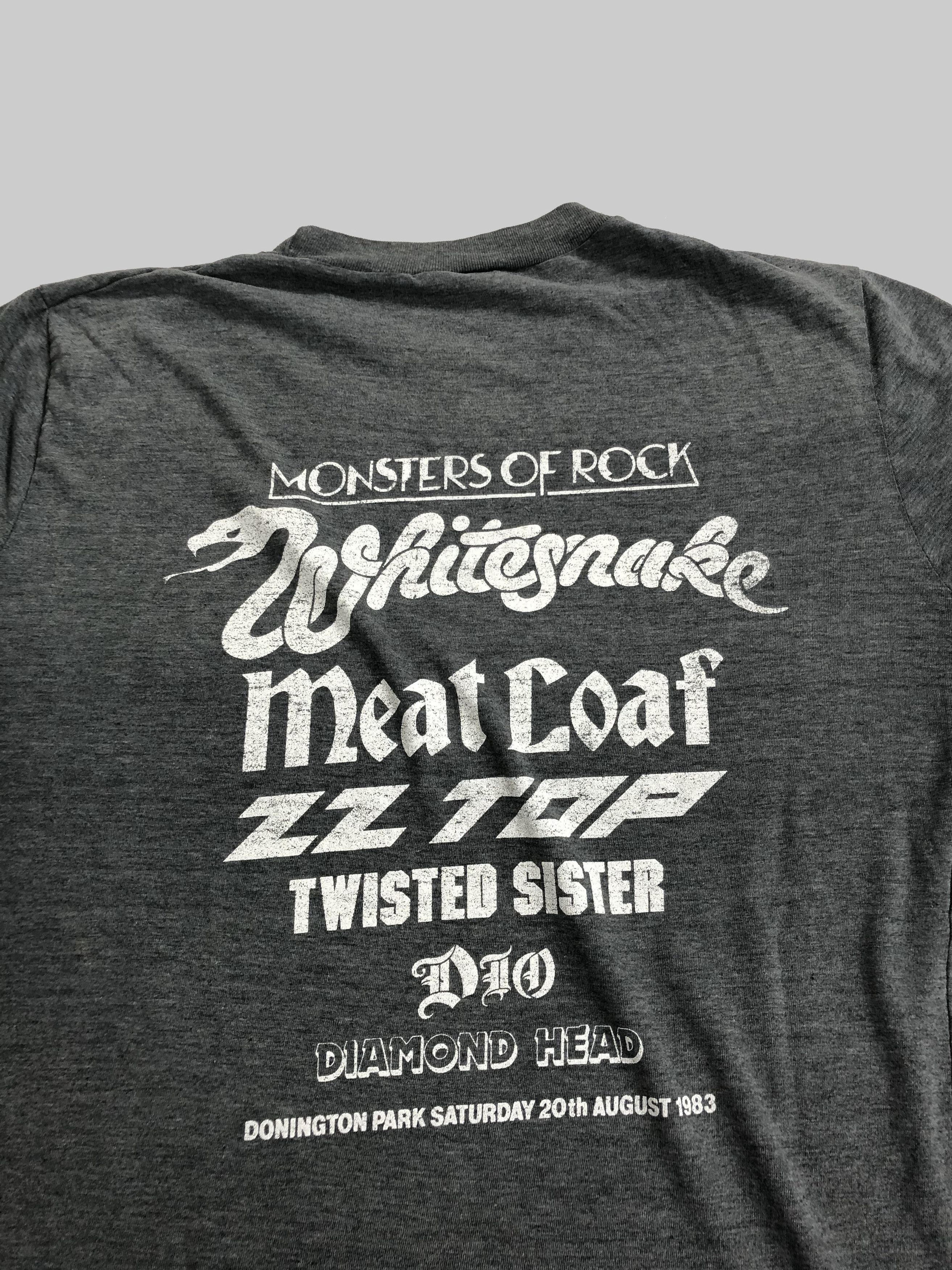 Band Tees Vintage 1983 Monster of Rock (Meat Loaf Twisted Sister) Size US XS / EU 42 / 0 - 6 Thumbnail