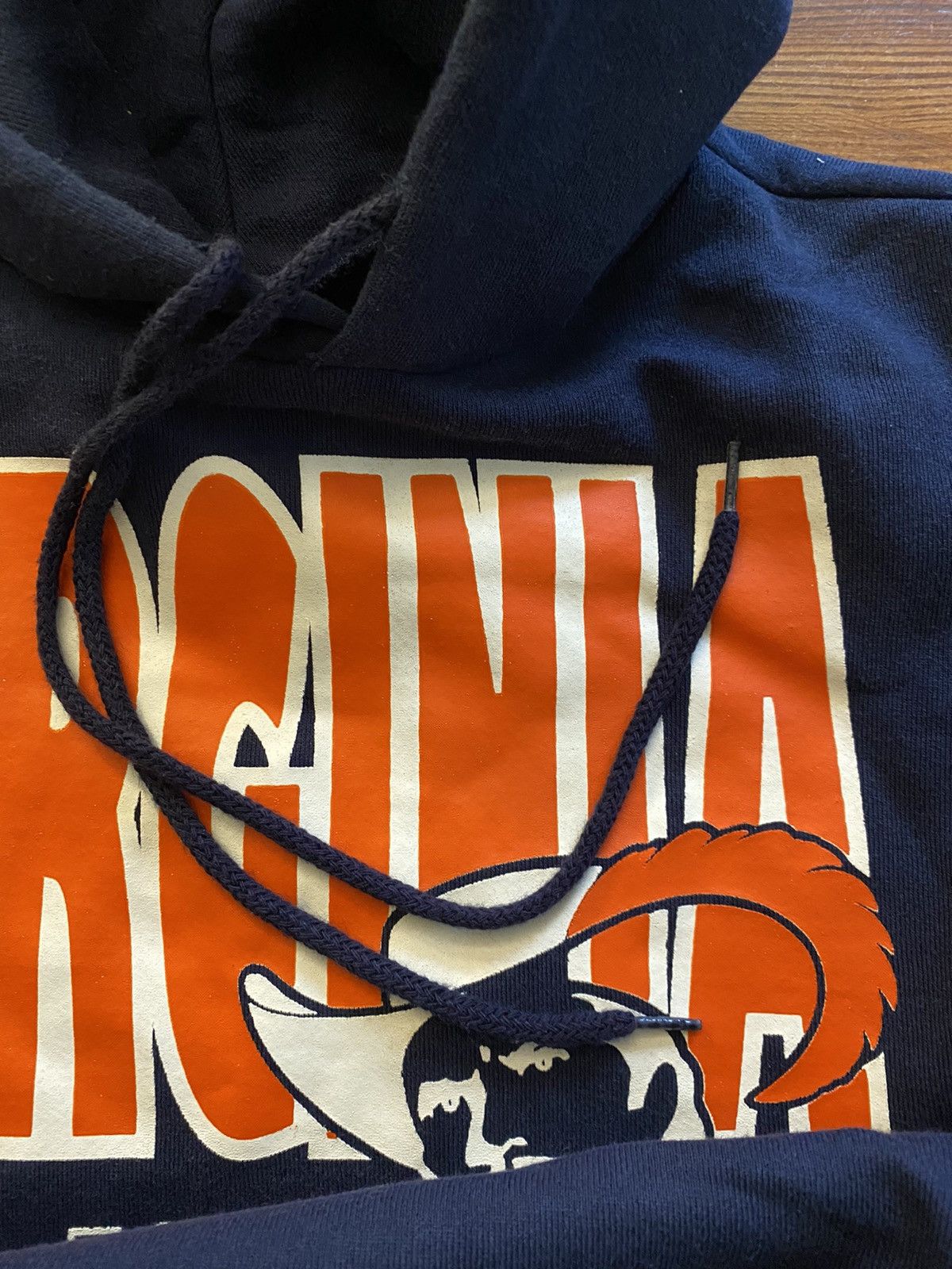 NCAA Vintage 90s University Virginia Cavaliers Hoodie Sweatshirt Size US M / EU 48-50 / 2 - 9 Thumbnail