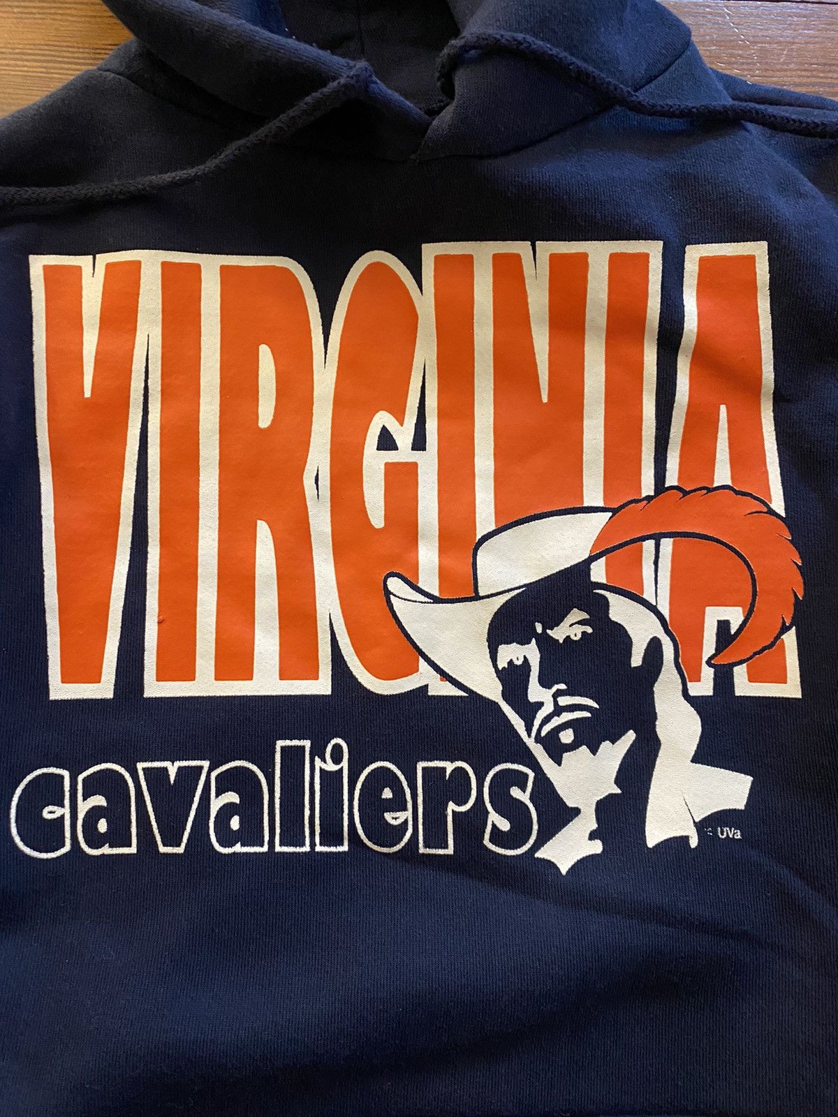 NCAA Vintage 90s University Virginia Cavaliers Hoodie Sweatshirt Size US M / EU 48-50 / 2 - 6 Thumbnail
