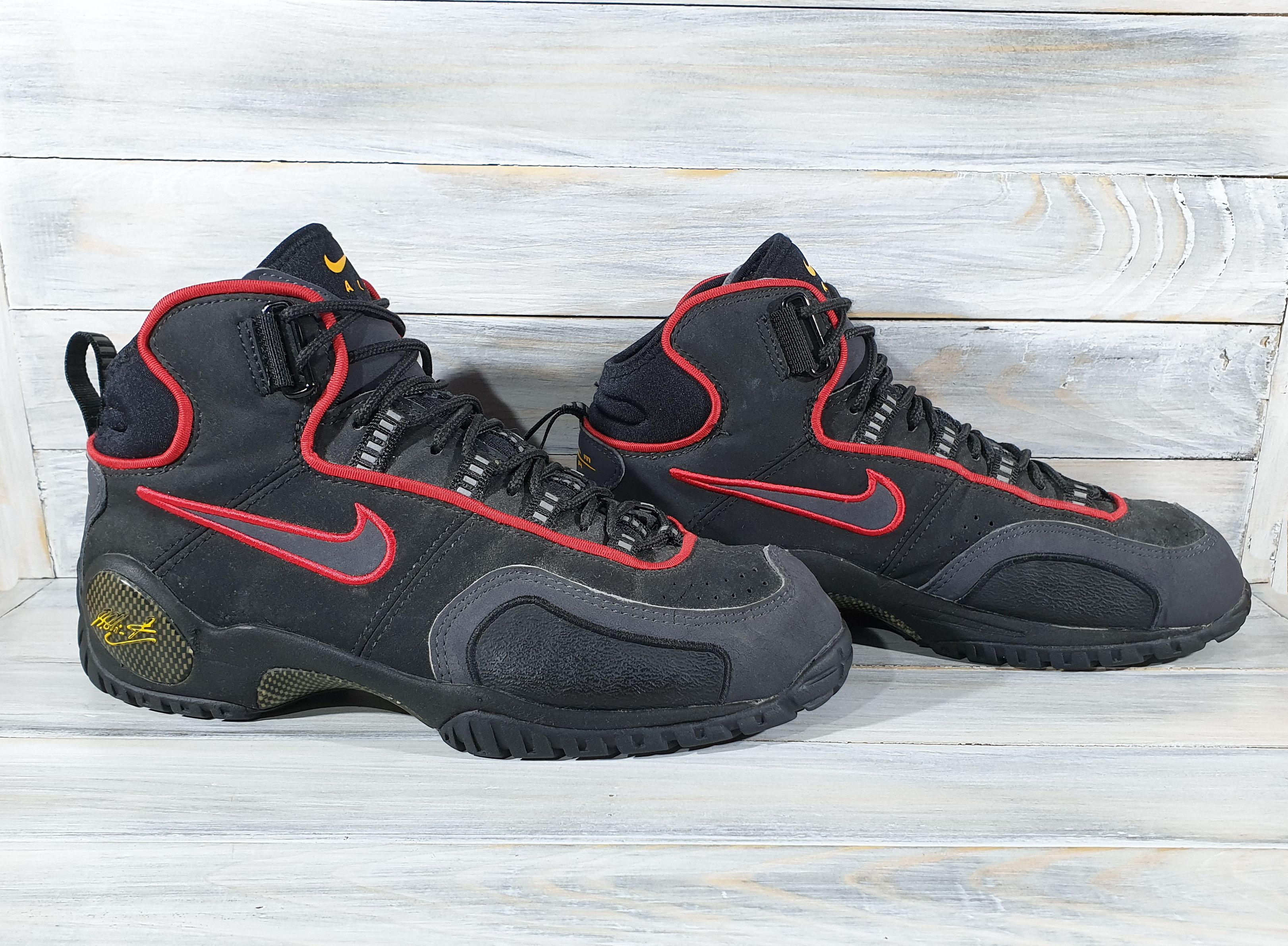 Nike Vintage Nike Zoom Air 97 Very Rare Size US 9 Gray Black Grailed