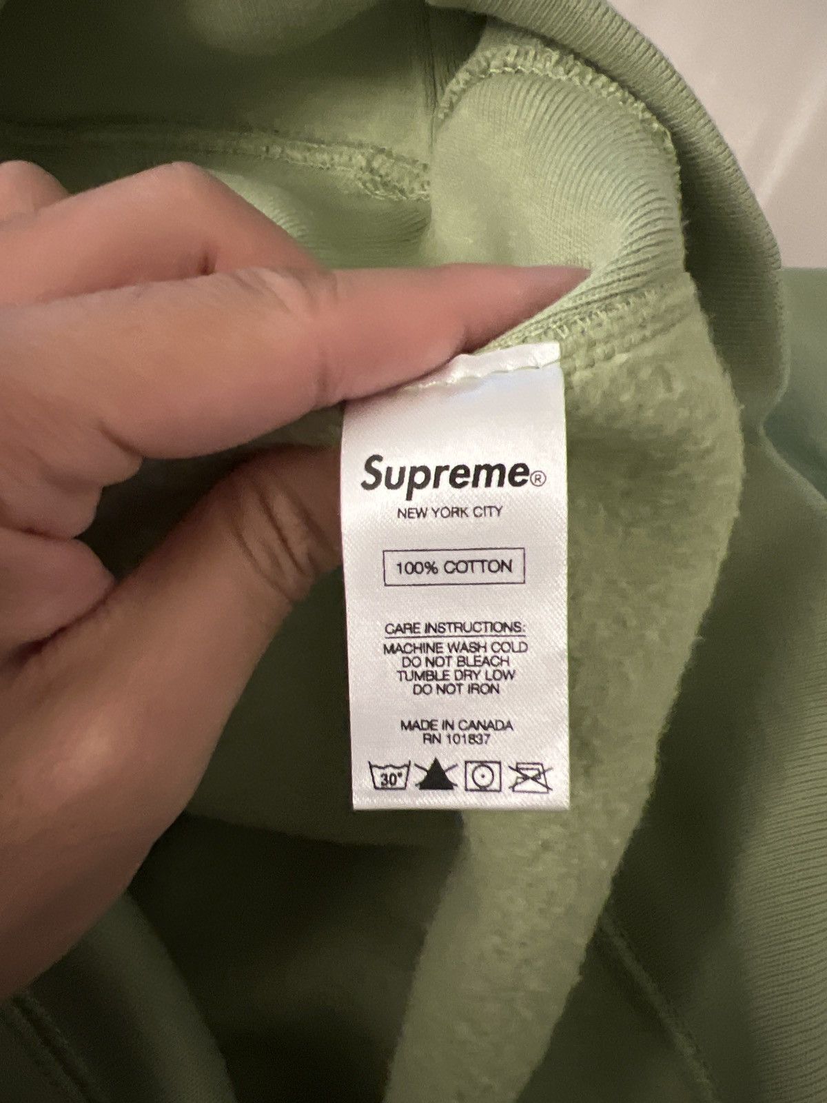 Supreme New Sage Green Bogo box logo Hoodie M Grailed