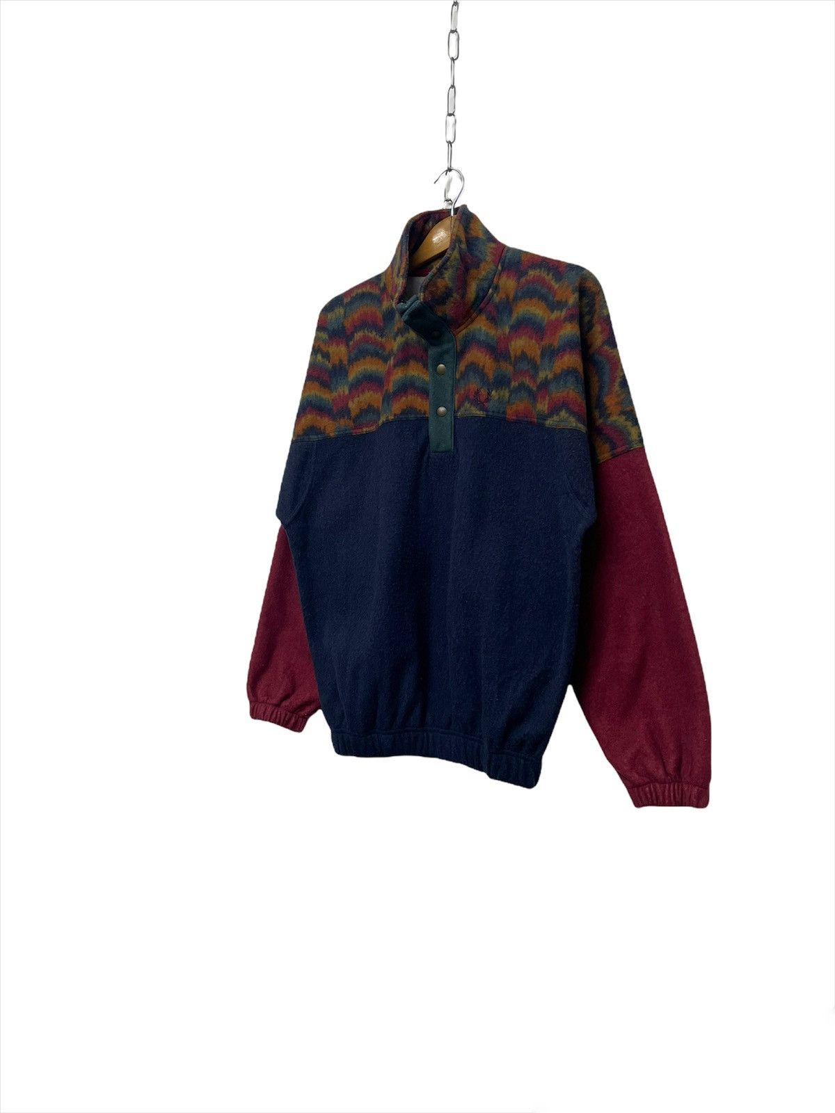 Vintage Multicolor Fred Perry Fleece Sweatshirt