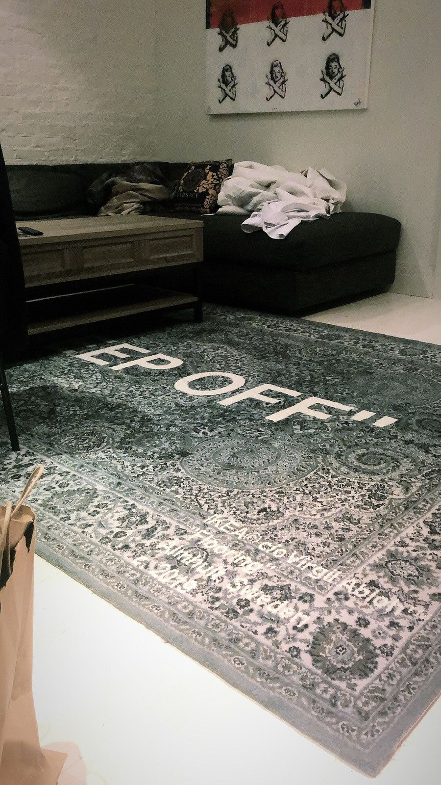 Get the Virgil Abloh x IKEA KEEP OFF Rug - Limited Edition Art