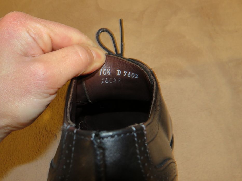 Allen Edmonds Rutledge Black Calf Leather Cap Toe Balmoral Oxford 10.5 D Grailed