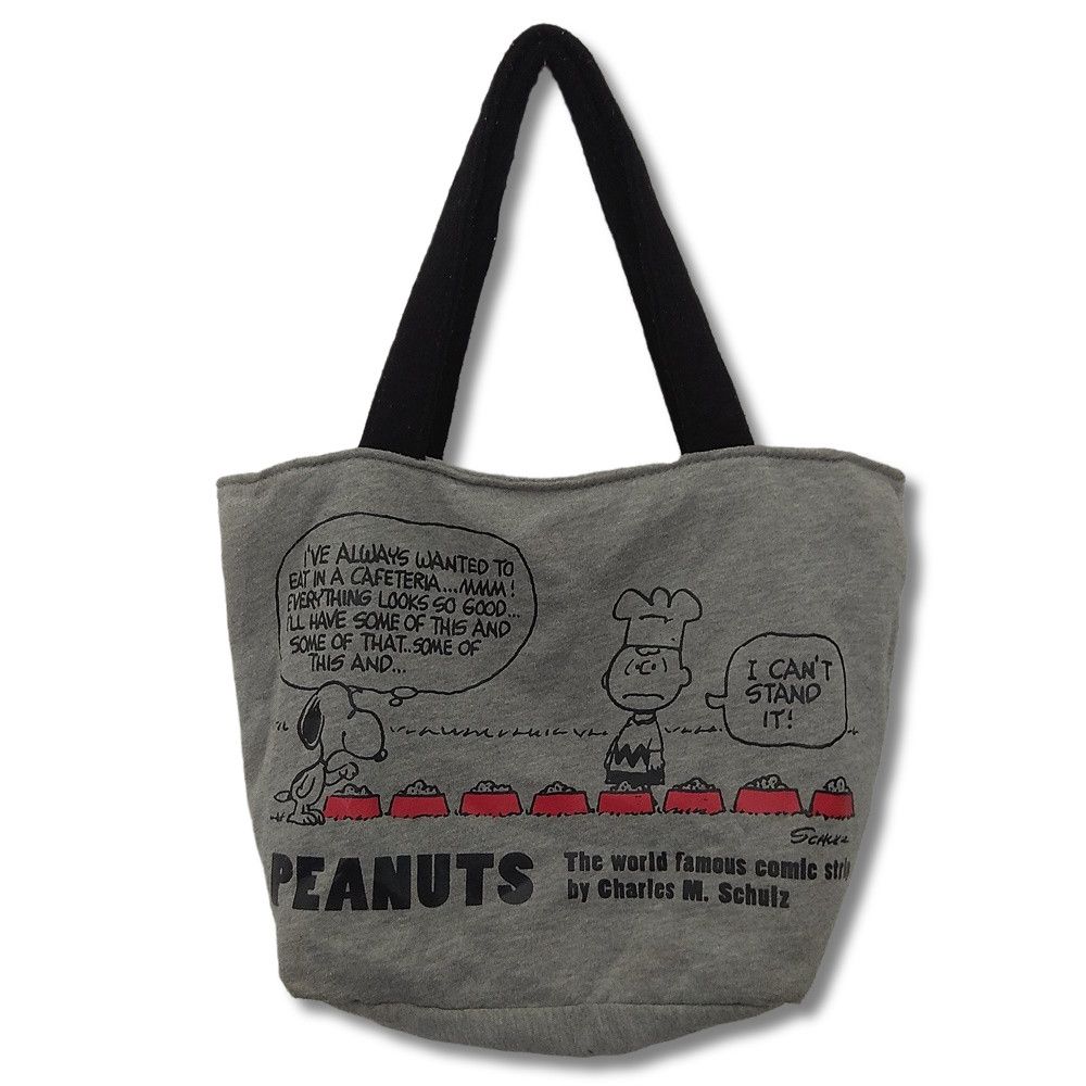 Vintage Vintage Peanuts Tote Bag Cartoon Snoopy Dog Charlie Kaws | Grailed