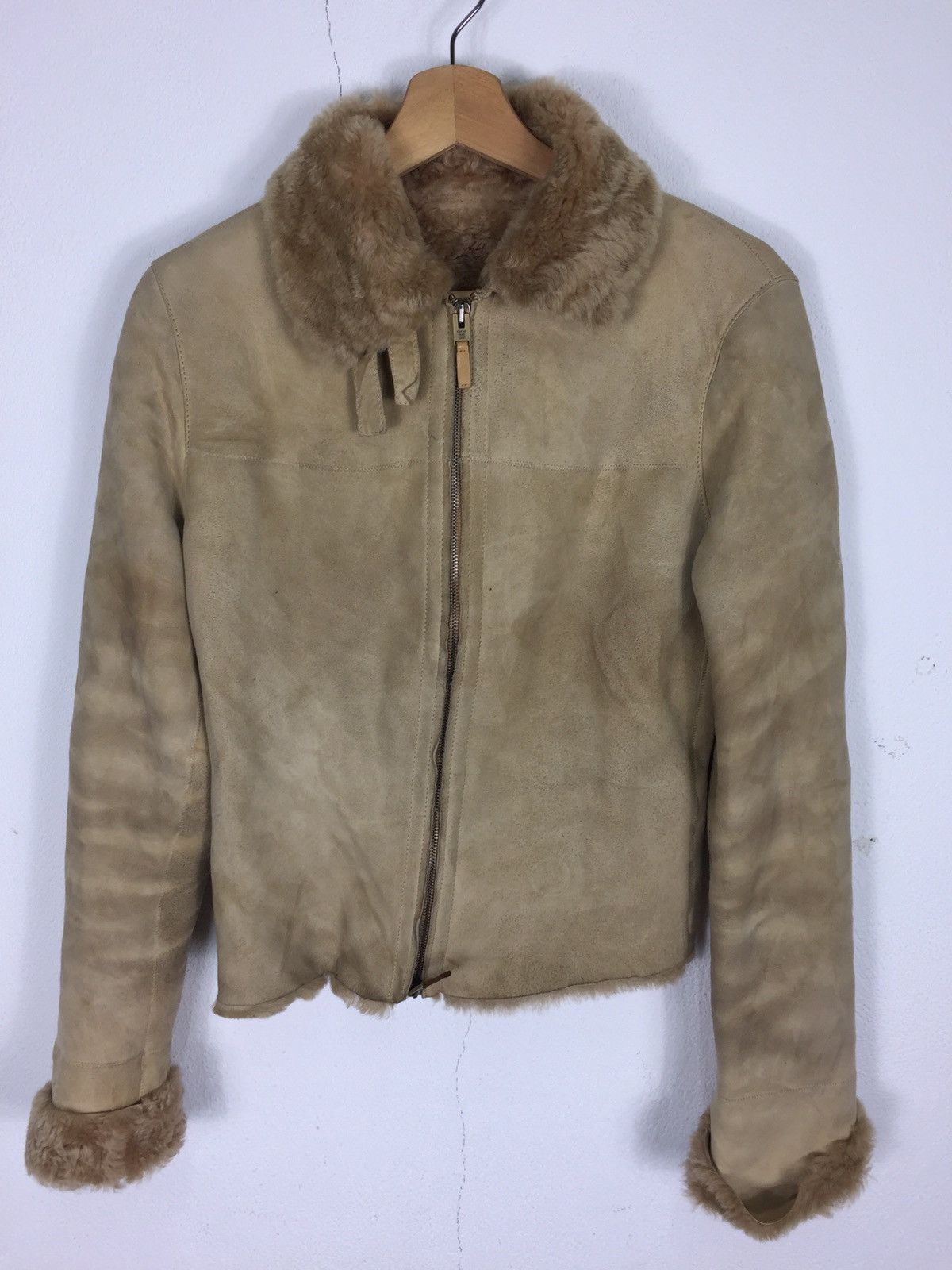 Genuine Leather Moschino Cheap And Chic Suede Leather Jacket Size US S / EU 44-46 / 1 - 2 Thumbnail