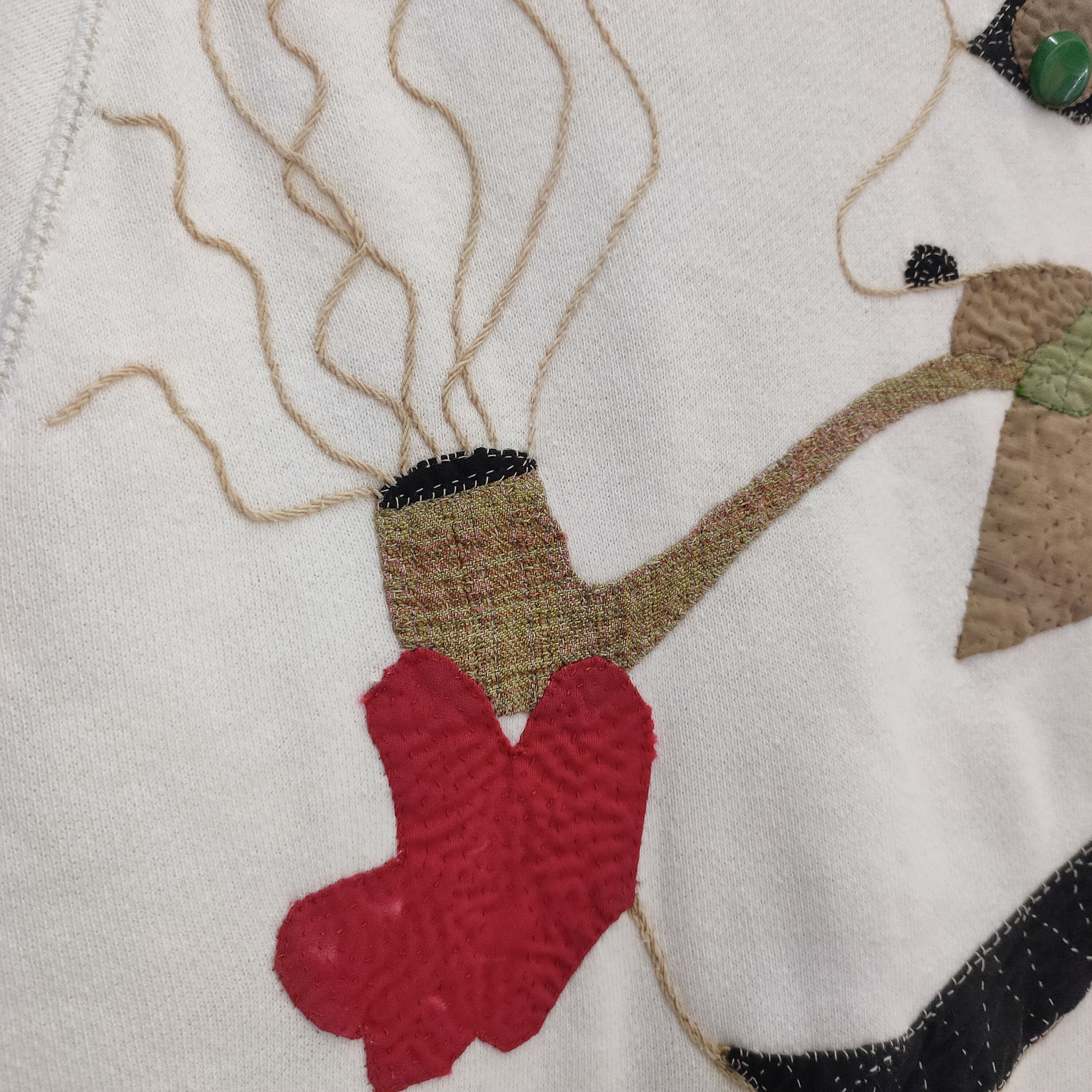 Japanese Brand 80s Air Room Tokyo Art Embroidered Abstract Face Graphic Size US M / EU 48-50 / 2 - 6 Thumbnail