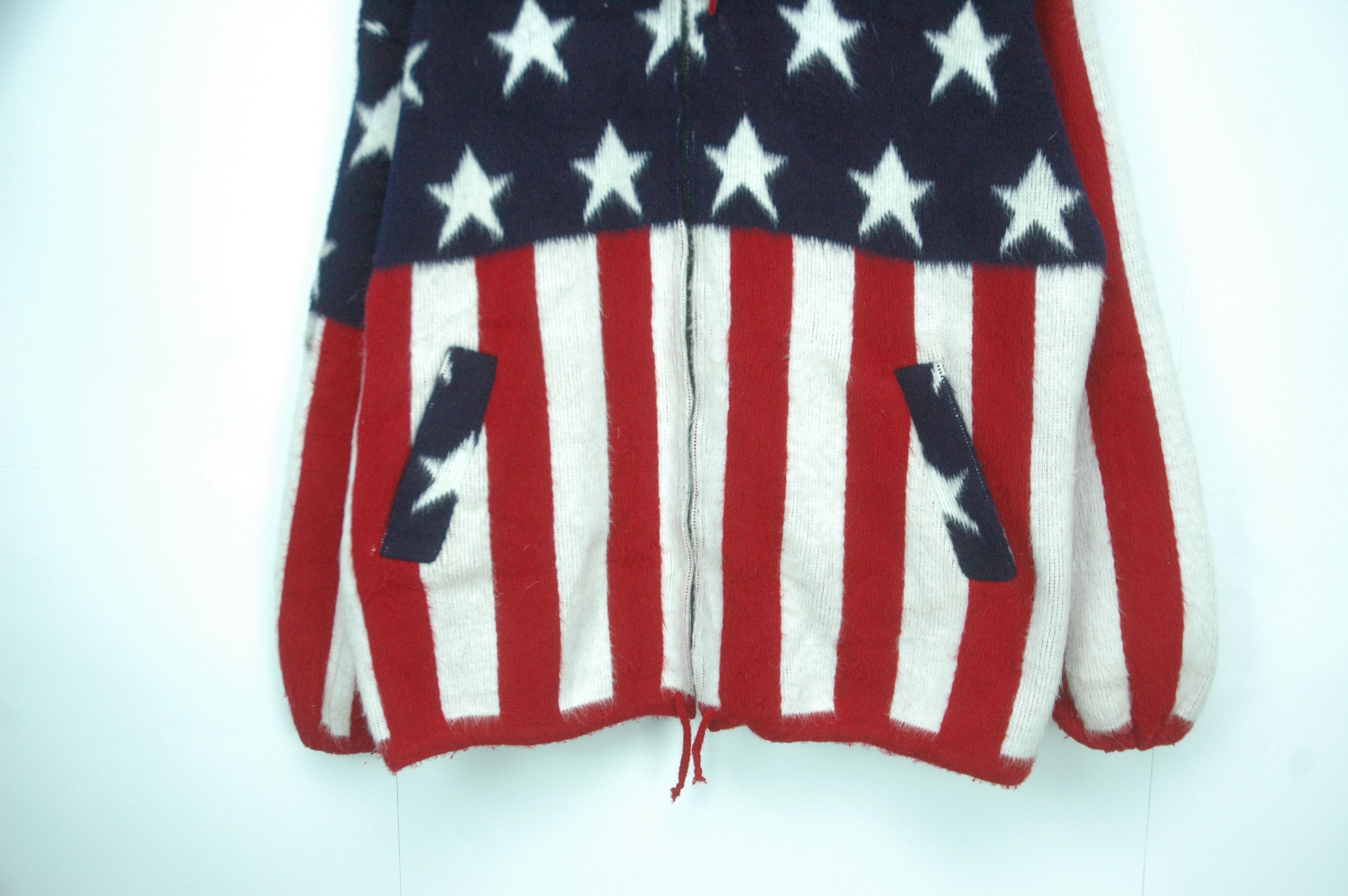 Vintage Vintage USA Big Logo Full Zip Hoodie Fleece Size US L / EU 52-54 / 3 - 3 Thumbnail