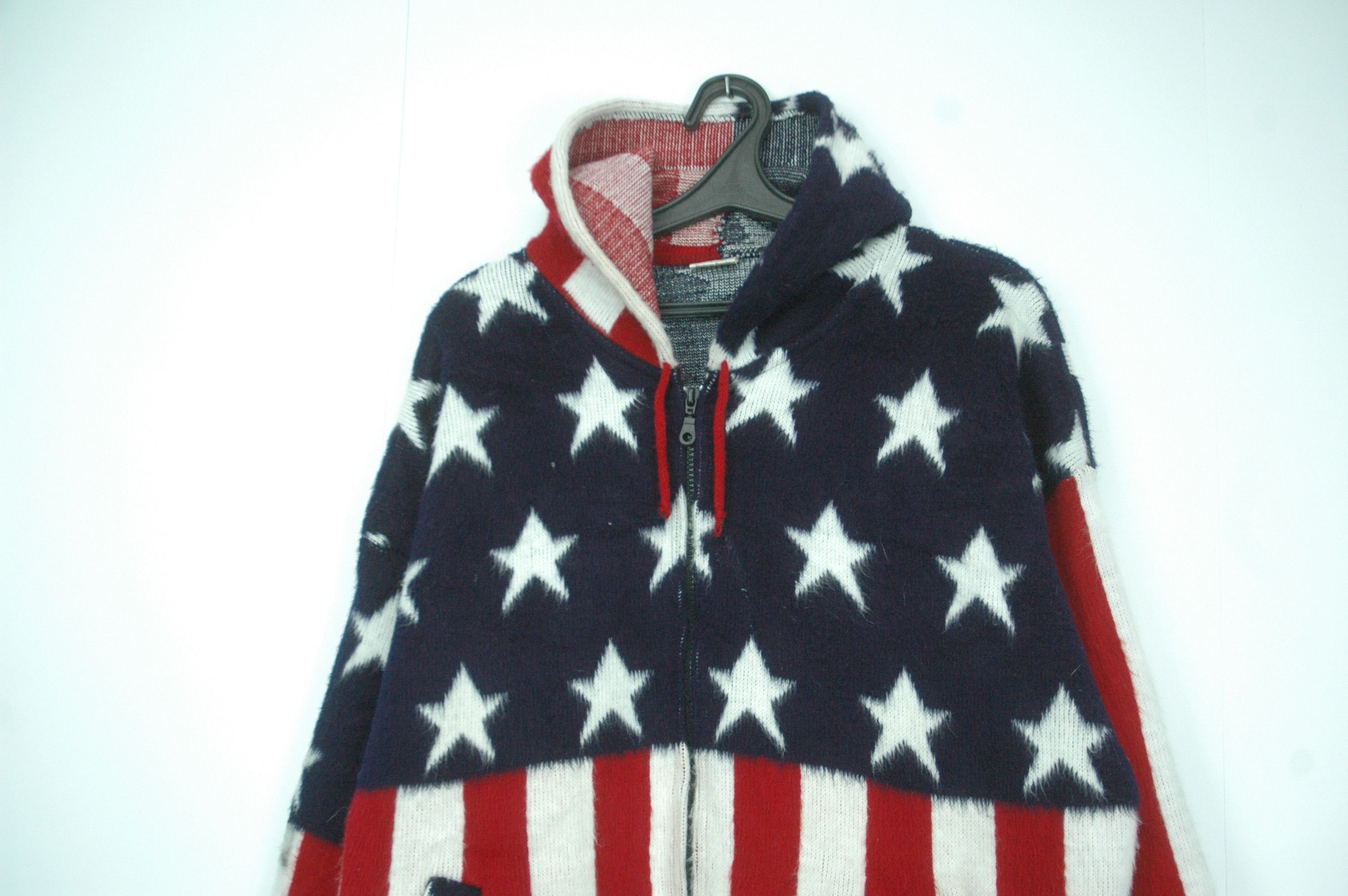 Vintage Vintage USA Big Logo Full Zip Hoodie Fleece Size US L / EU 52-54 / 3 - 2 Thumbnail